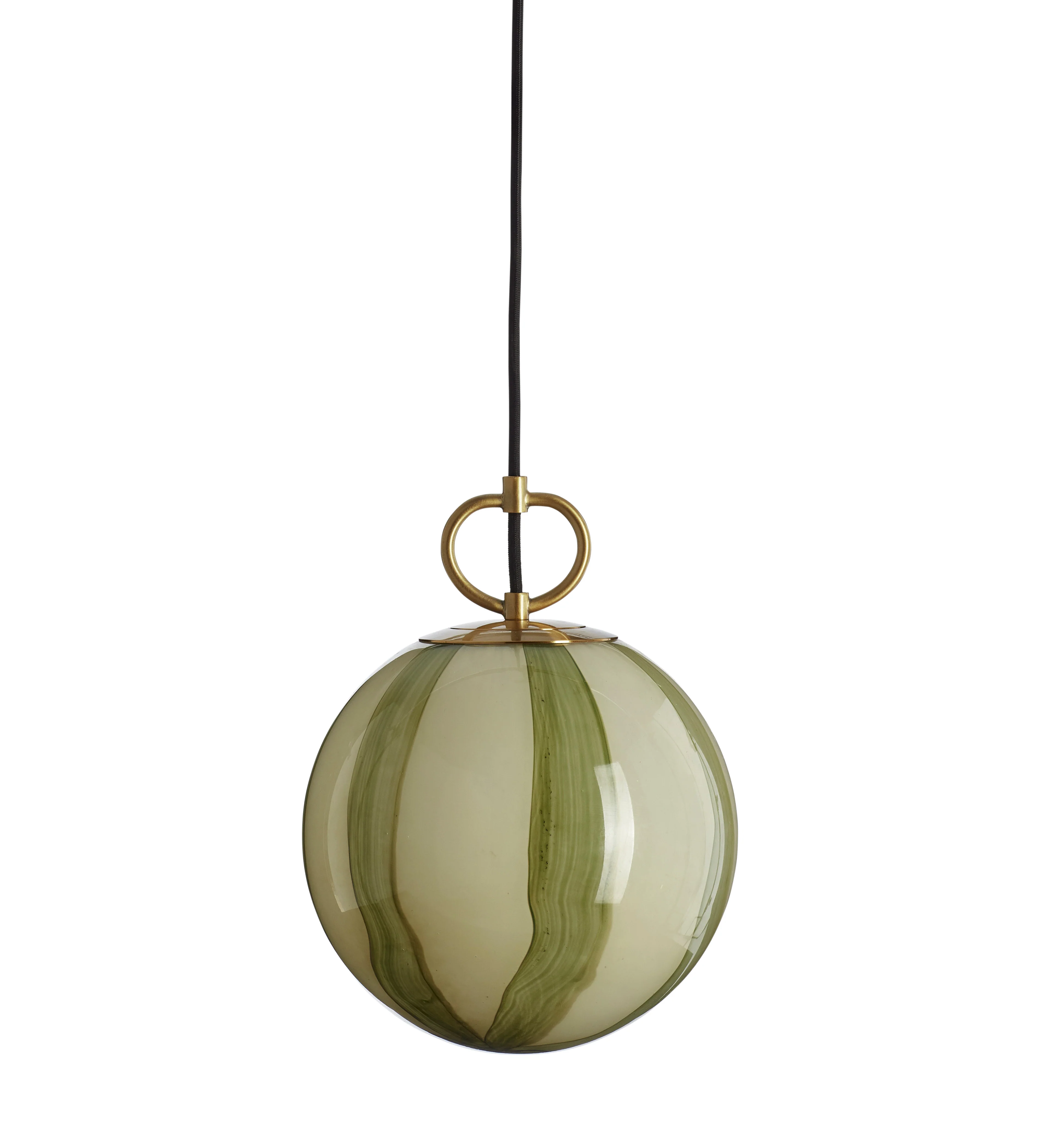 Nimbus Stripe Pendant Lamp – Green