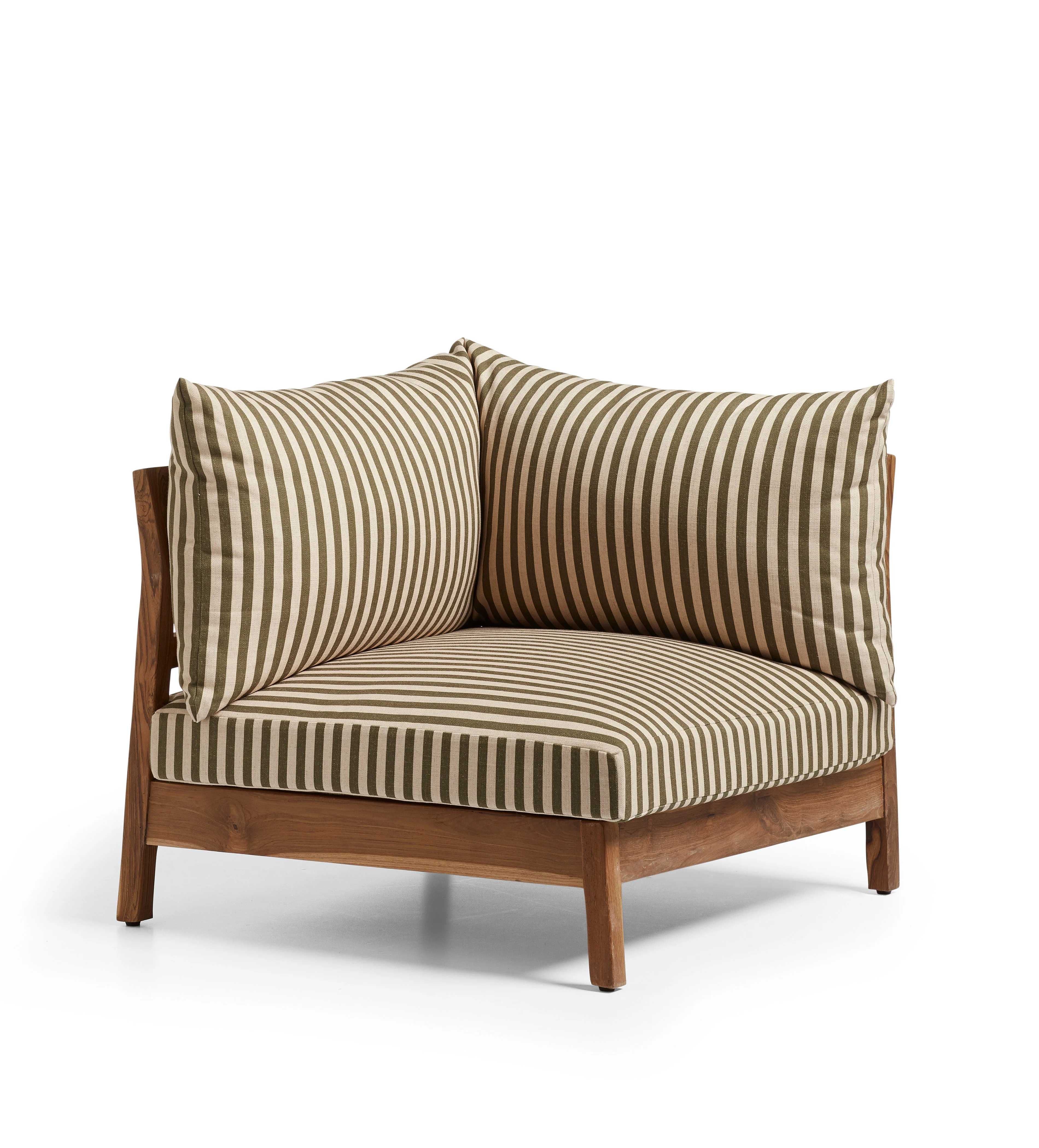 Olivo Corner Unit – Olive Stripe