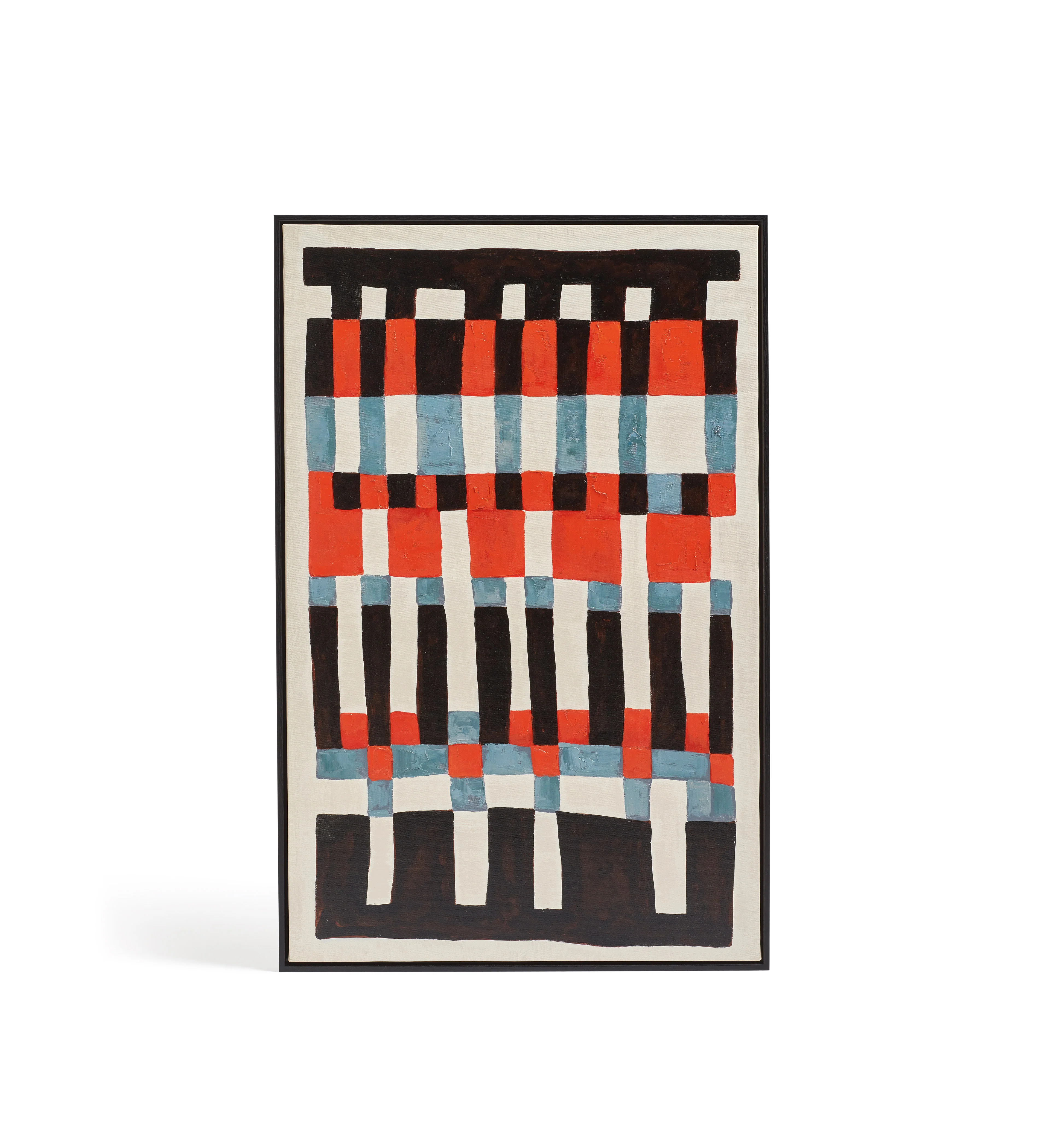 Orson Stripe Hand-Painted Wall Art – Multi