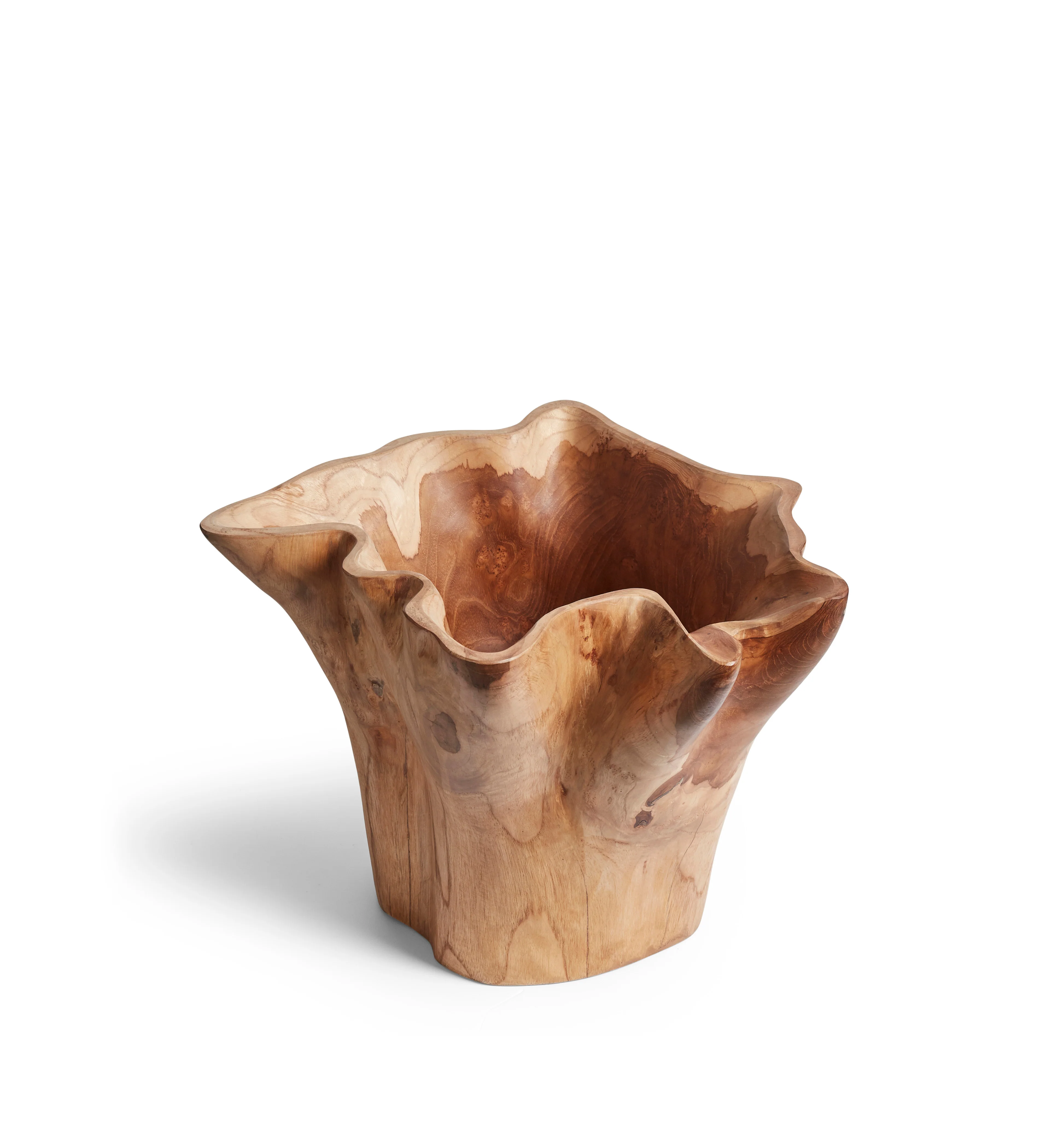 Patala Wooden Vase – Natural