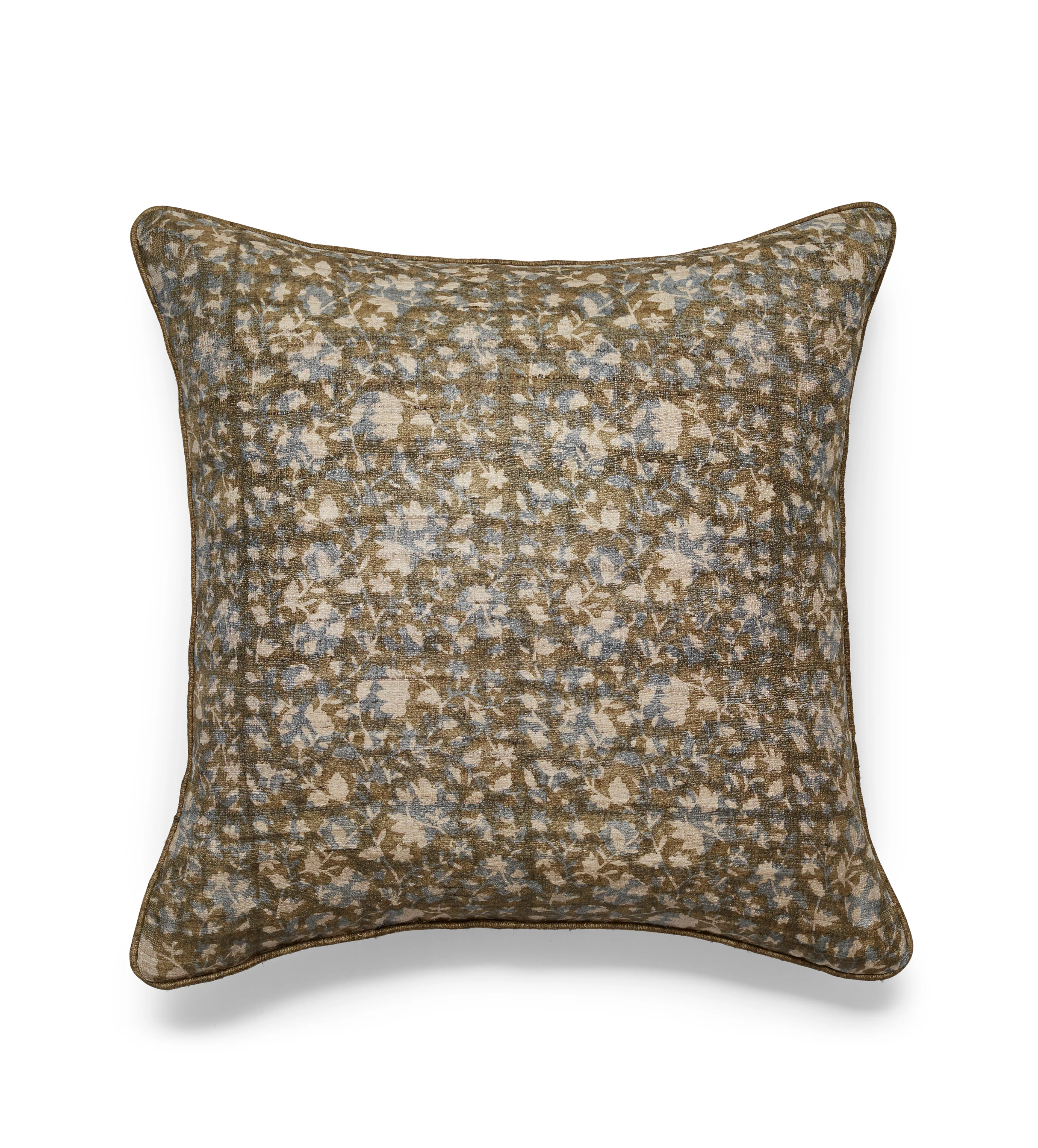 Pattiyan Cushion Cover – Dark Seafoam/Hemp