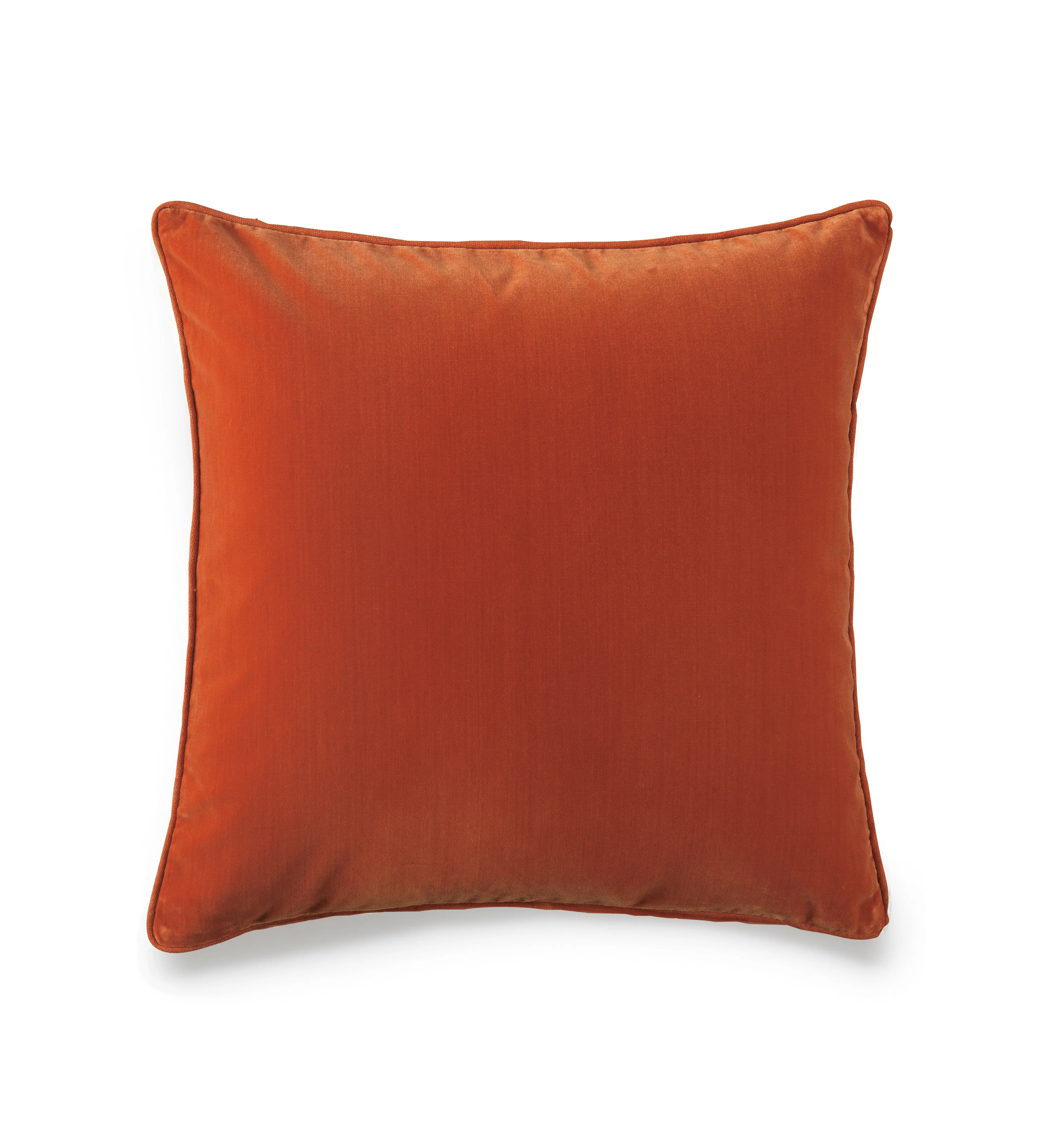 Plain Velvet Cushion Cover – Burnt Orange