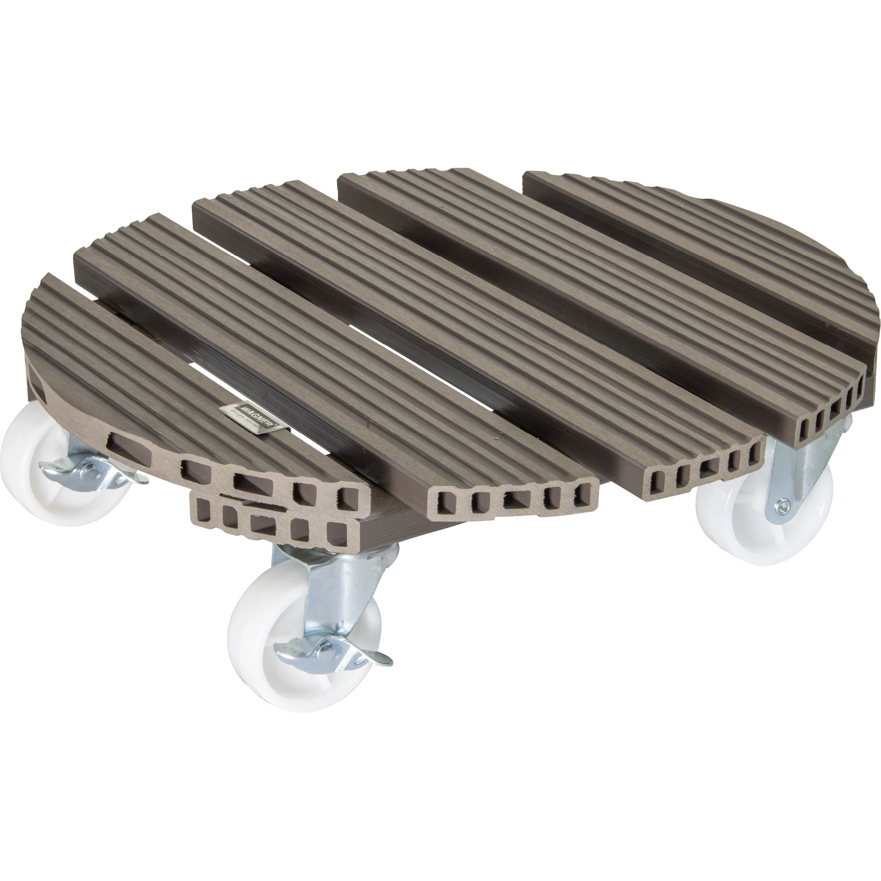 15.1″ Taupe Round WPC Plant Caddy