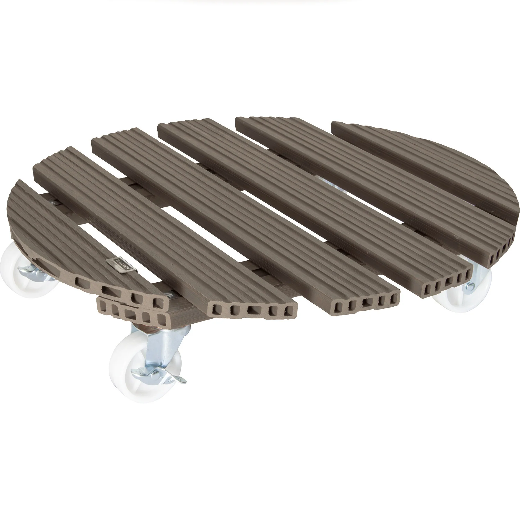 20″ Taupe Round WPC Plant Caddy