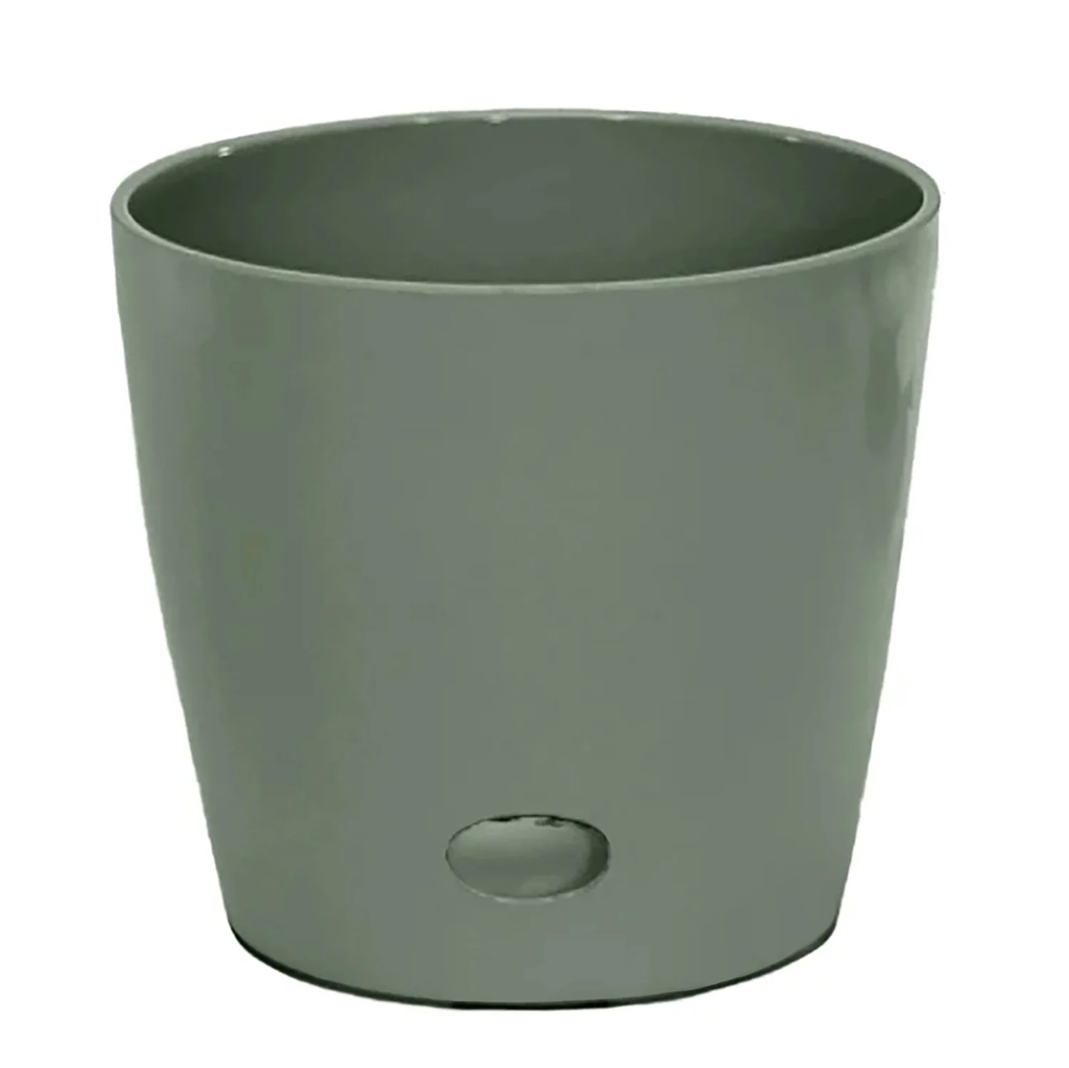 10″ Sage Round Self-Watering Bamboo Pot
