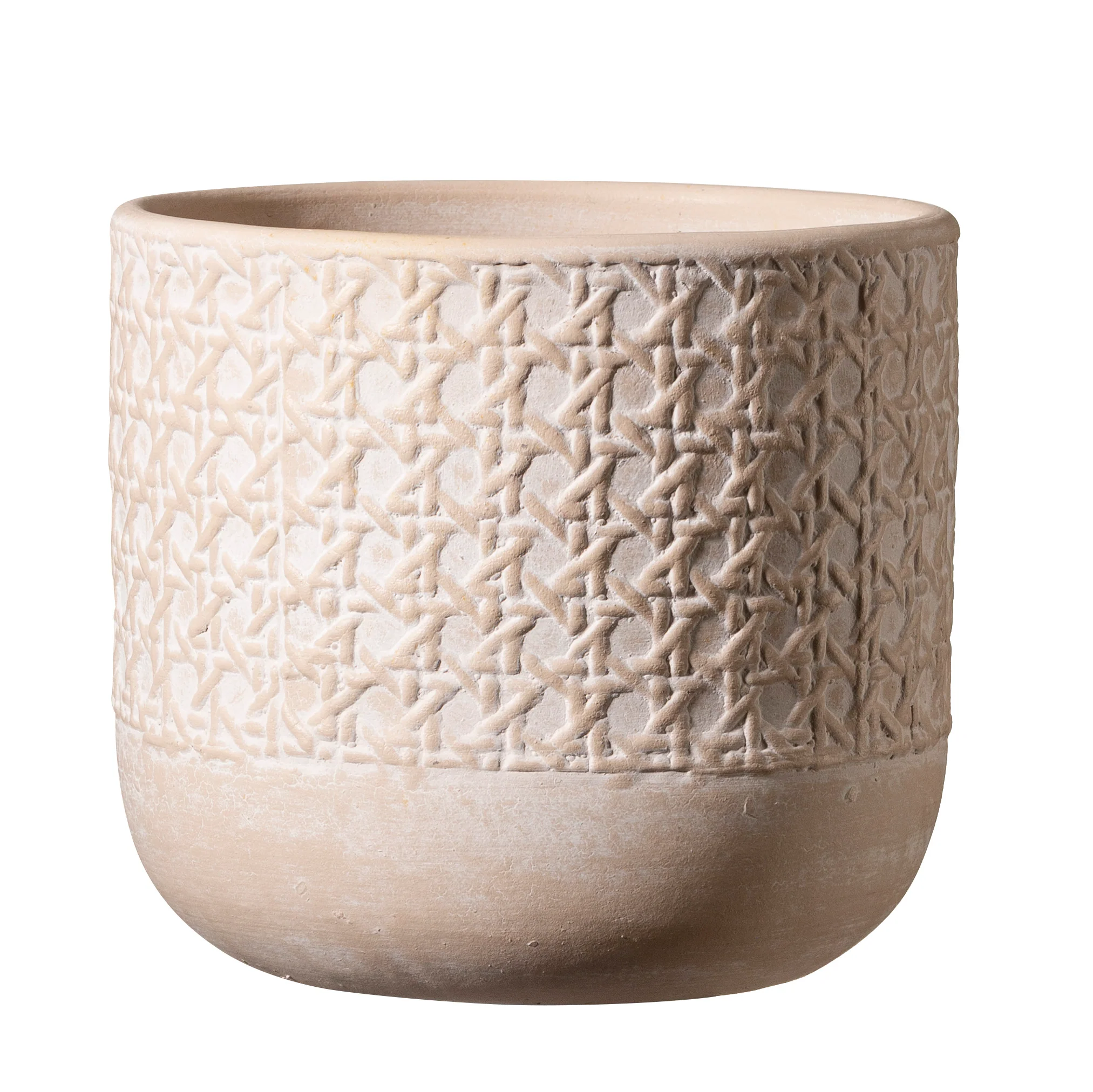 5.1″ Natural Beige Ceramic Vienna Pot