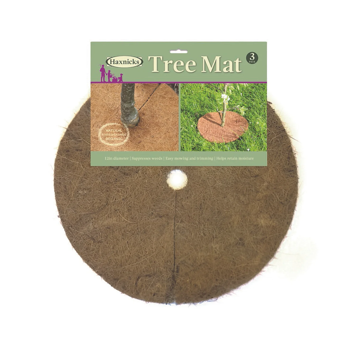 12″ Round Coco Tree Mat 3pk