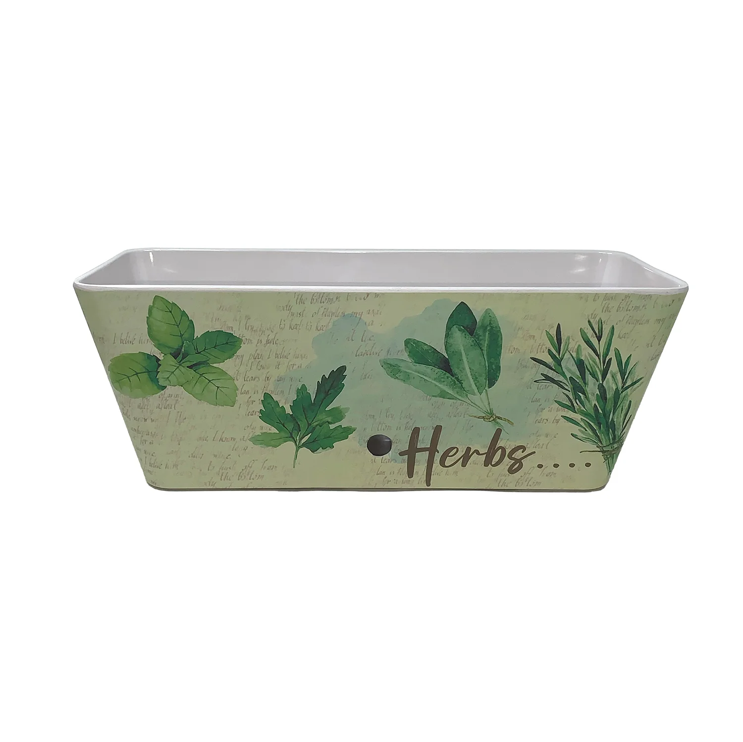 16″ Herbs Rectangular Self-Watering Bamboo Planter