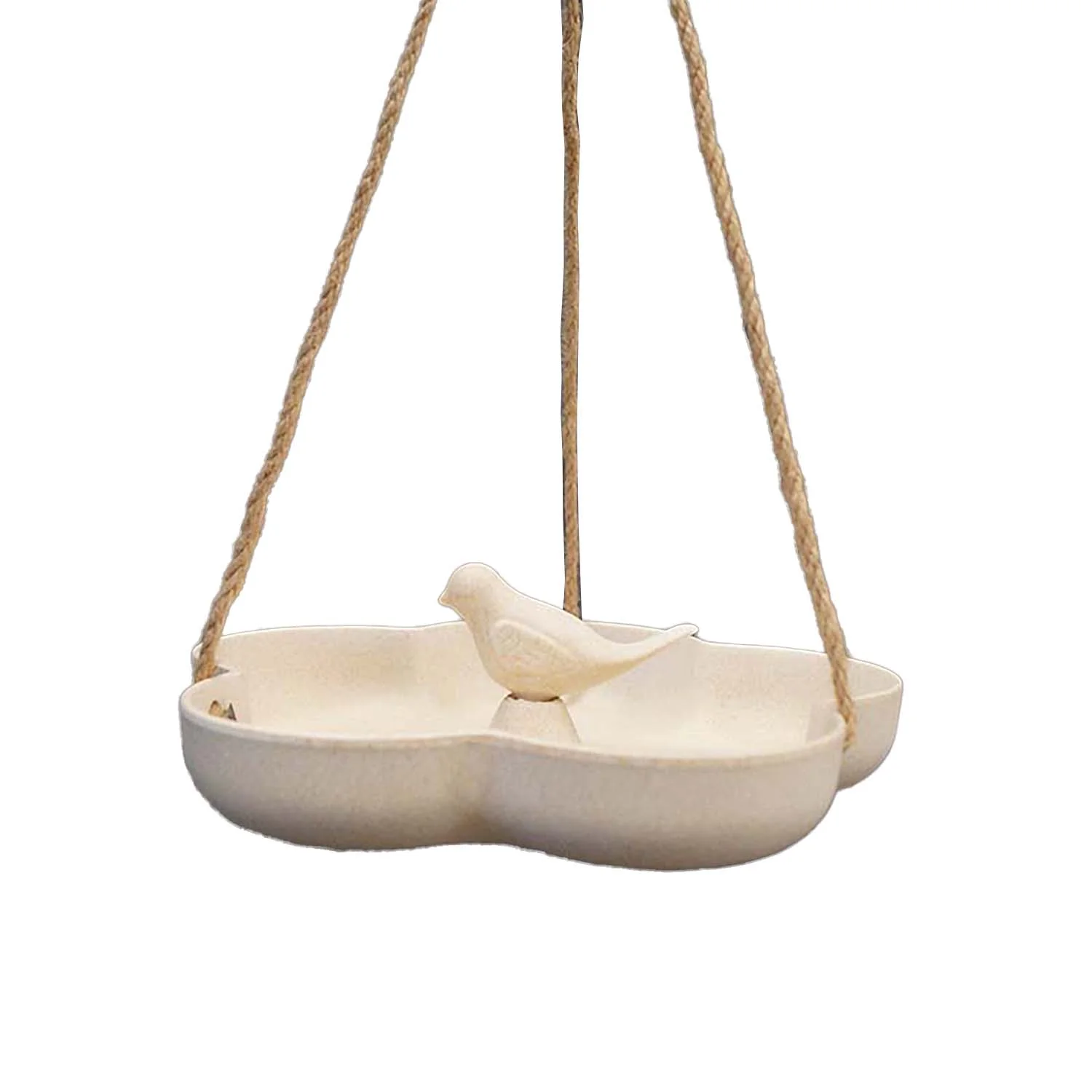 9.2″ Natural Hanging Bird Bath/Feeder – Bamboo