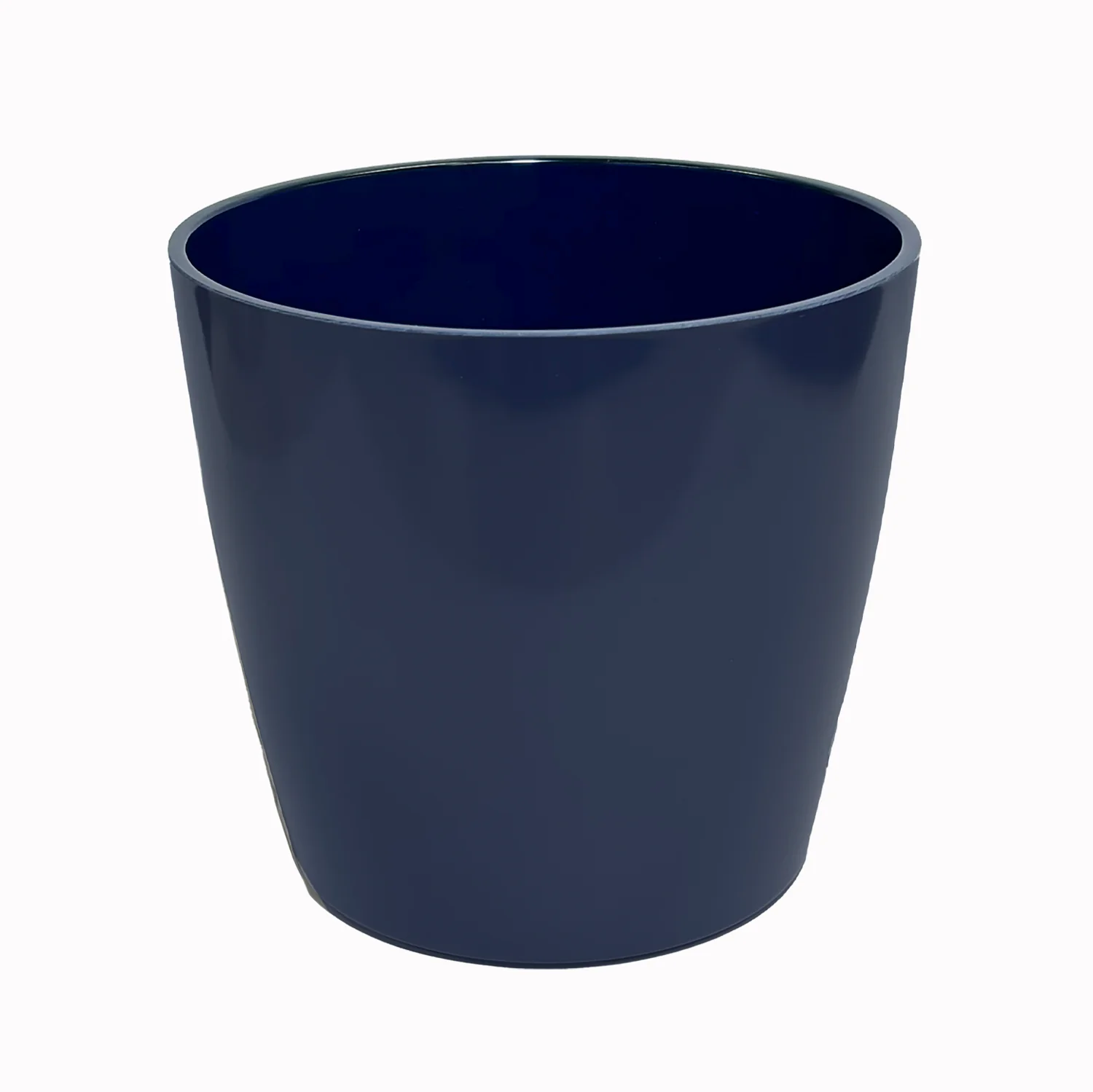 7″ Indigo Round Self-Watering Bamboo Pot