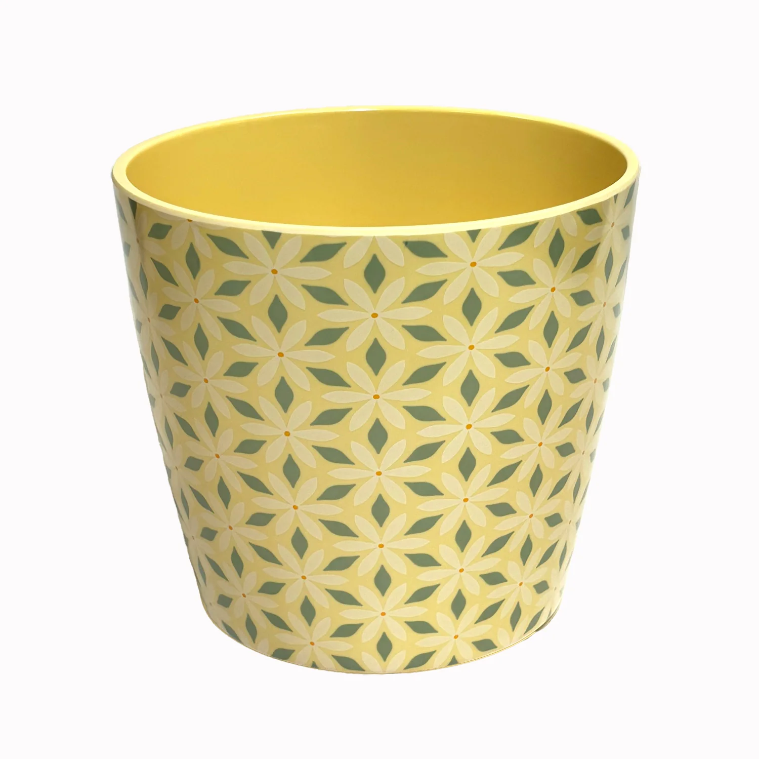 7″ Mosaic Round Self-Watering Bamboo Pot