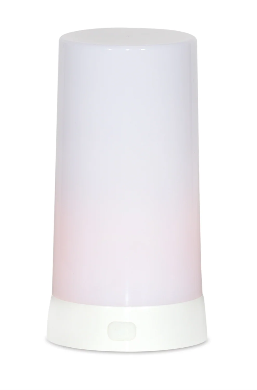 LED Orange Flickering Light Pillar Candle with Remote (Set of 2)