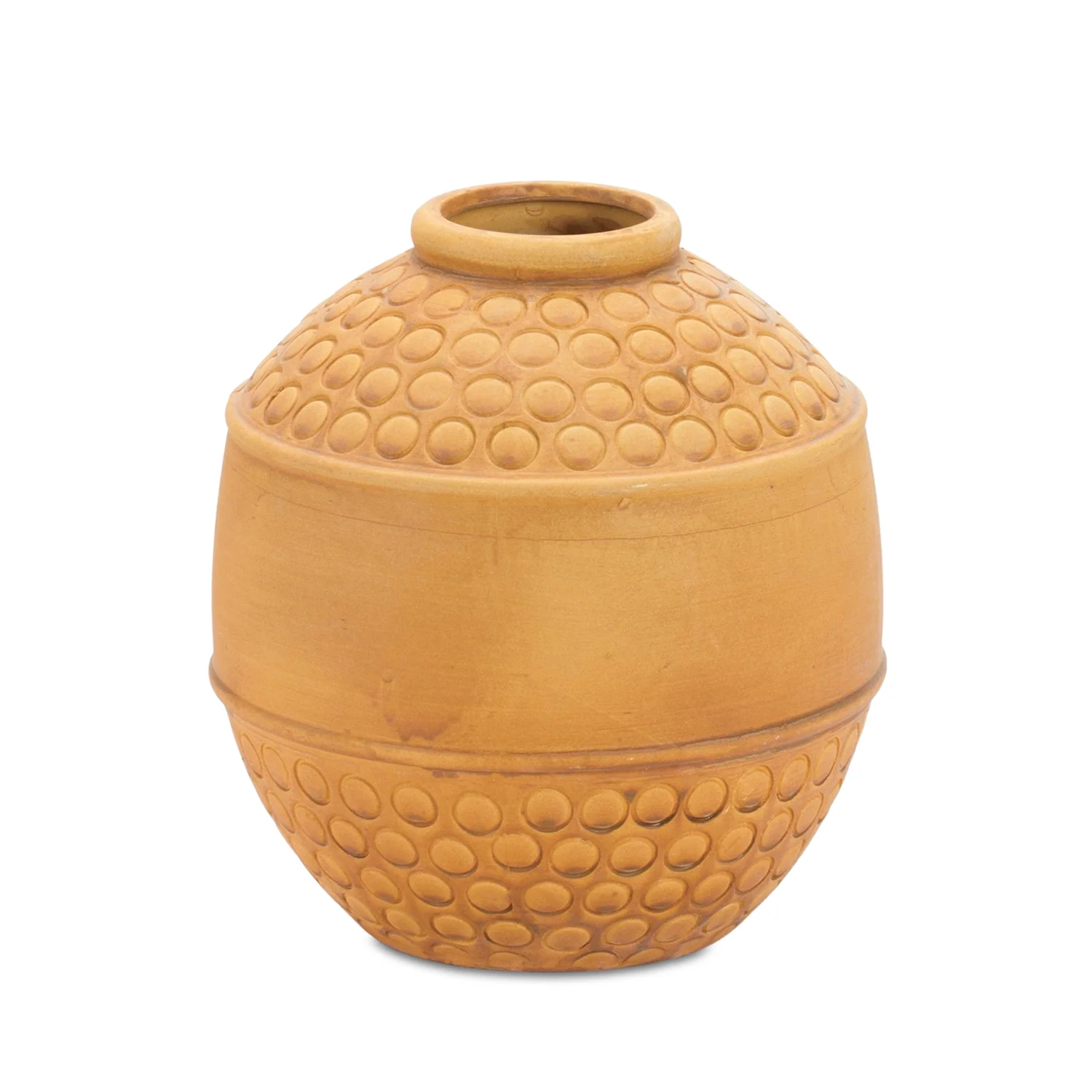 Bubbled Terra Cotta Vase 8″H