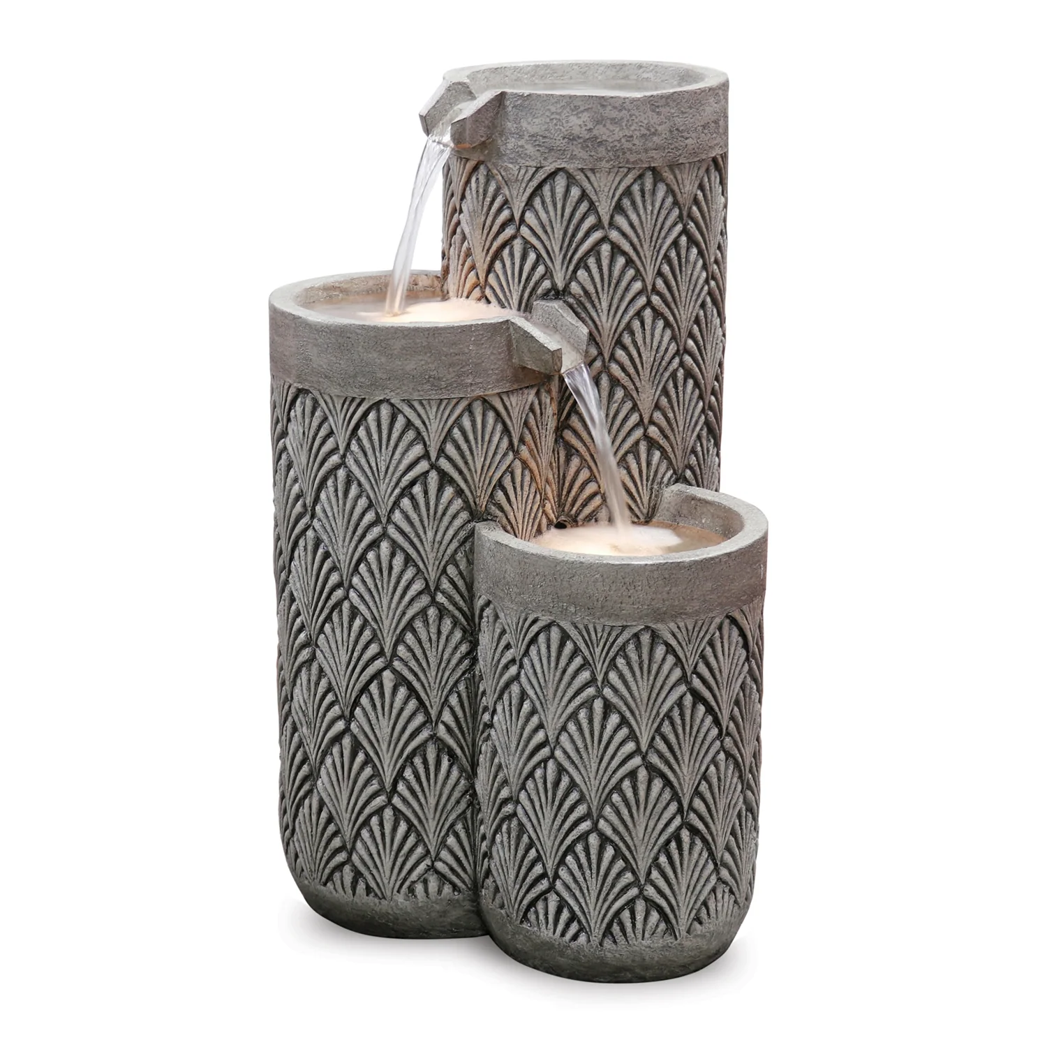 Stone Cascading Bowl Fountain 25.5″H