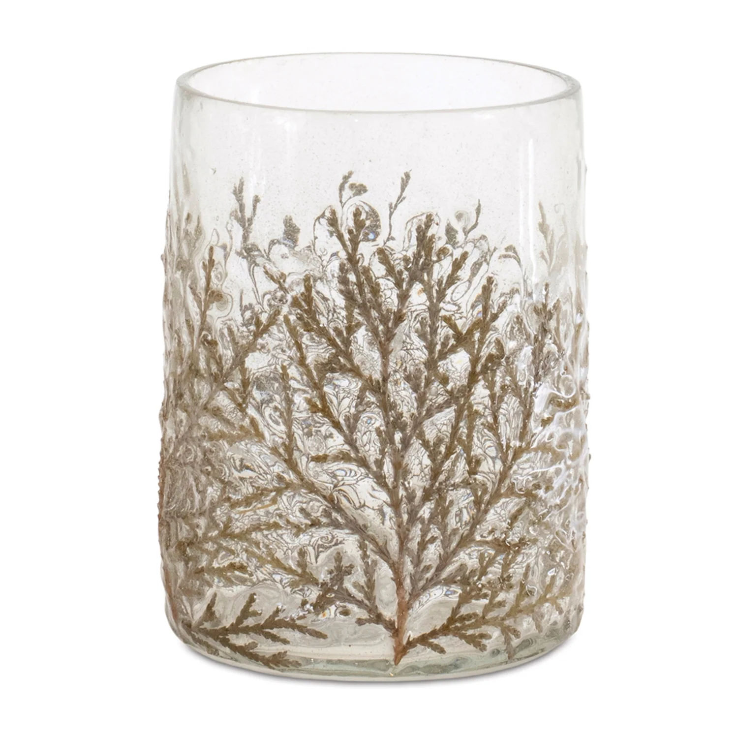 Dried Cedar Glass Candle Holder (Set of 3)