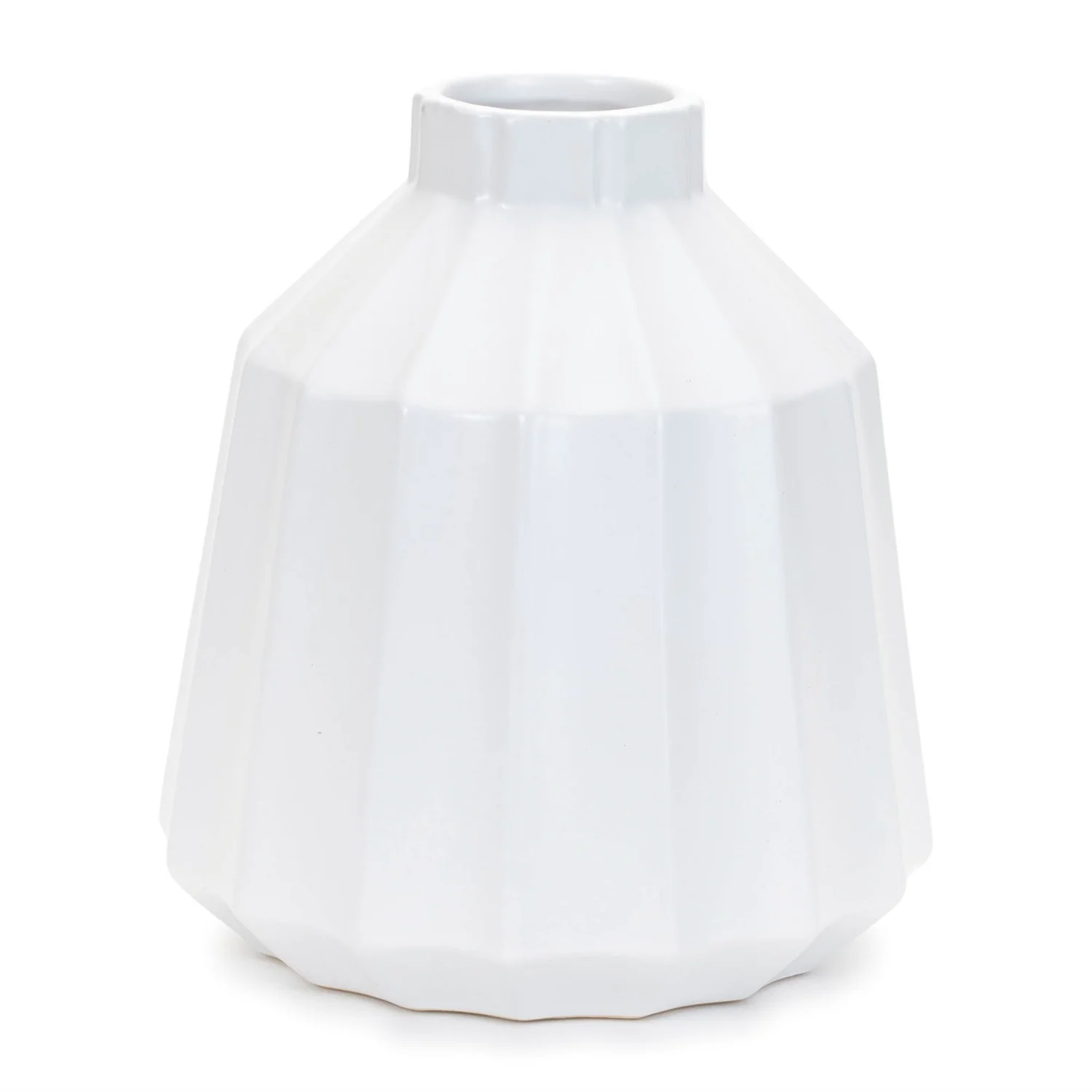 Ribbed Ceramic Vase (Set of 2)