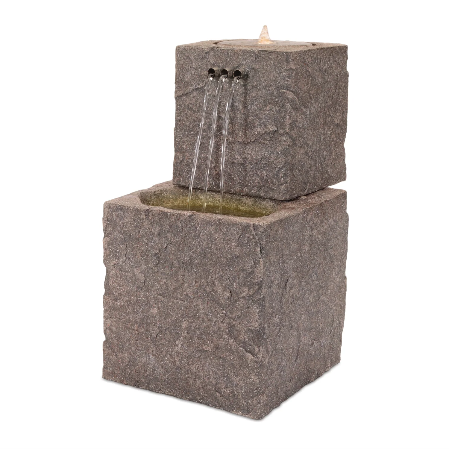 Bubbling Tiered Stone Fountain 22″H