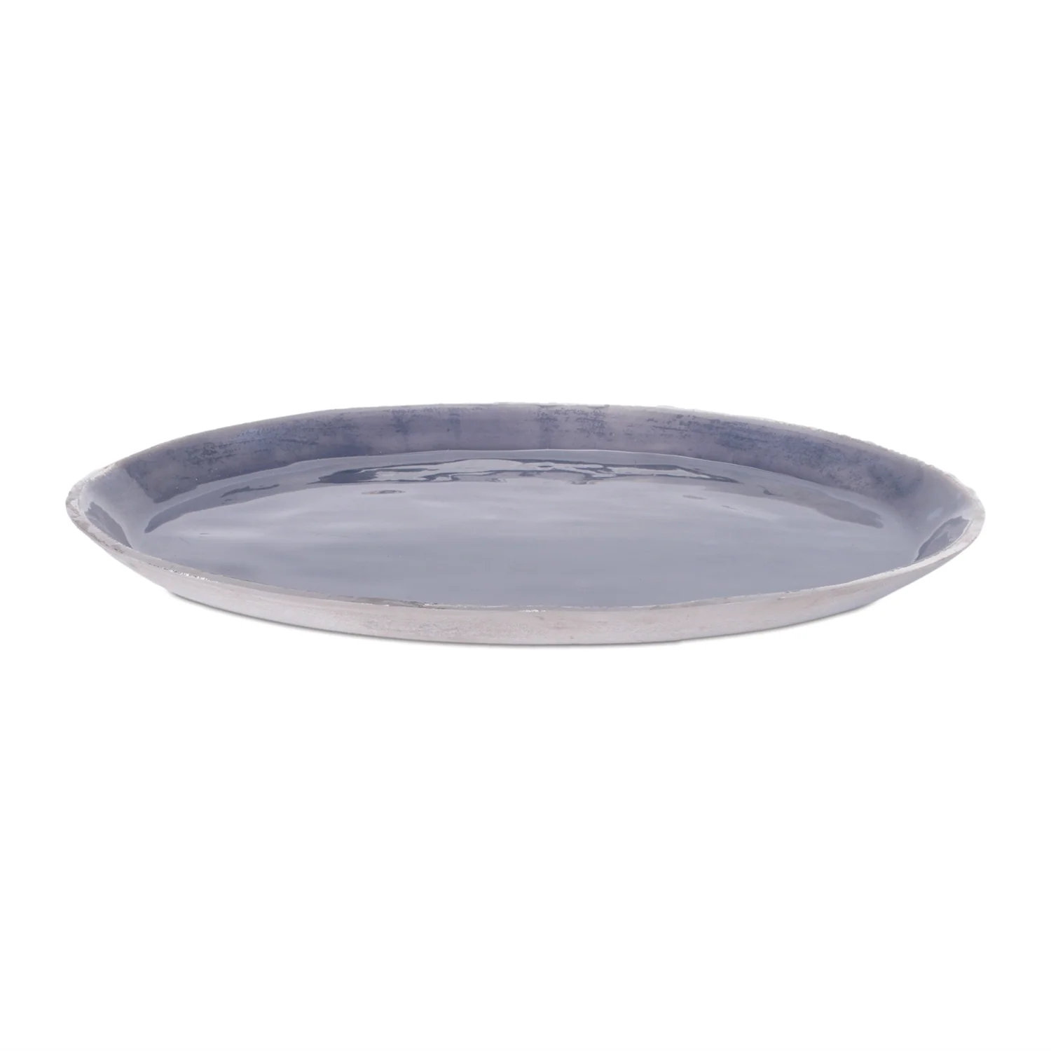 Blue Aluminum Decorative Tray