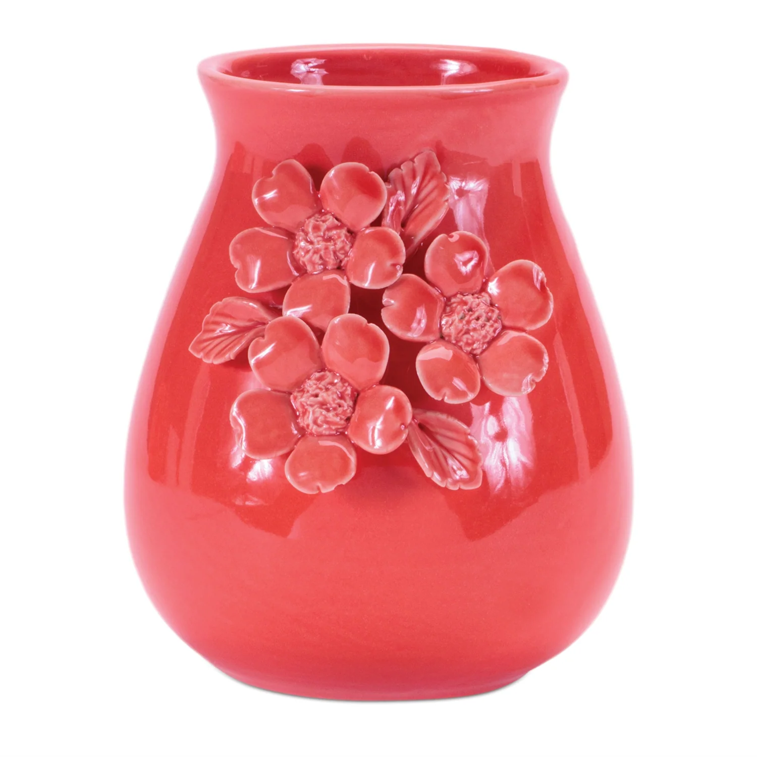 Storeware Vase with Floral Accent (Set of 2)