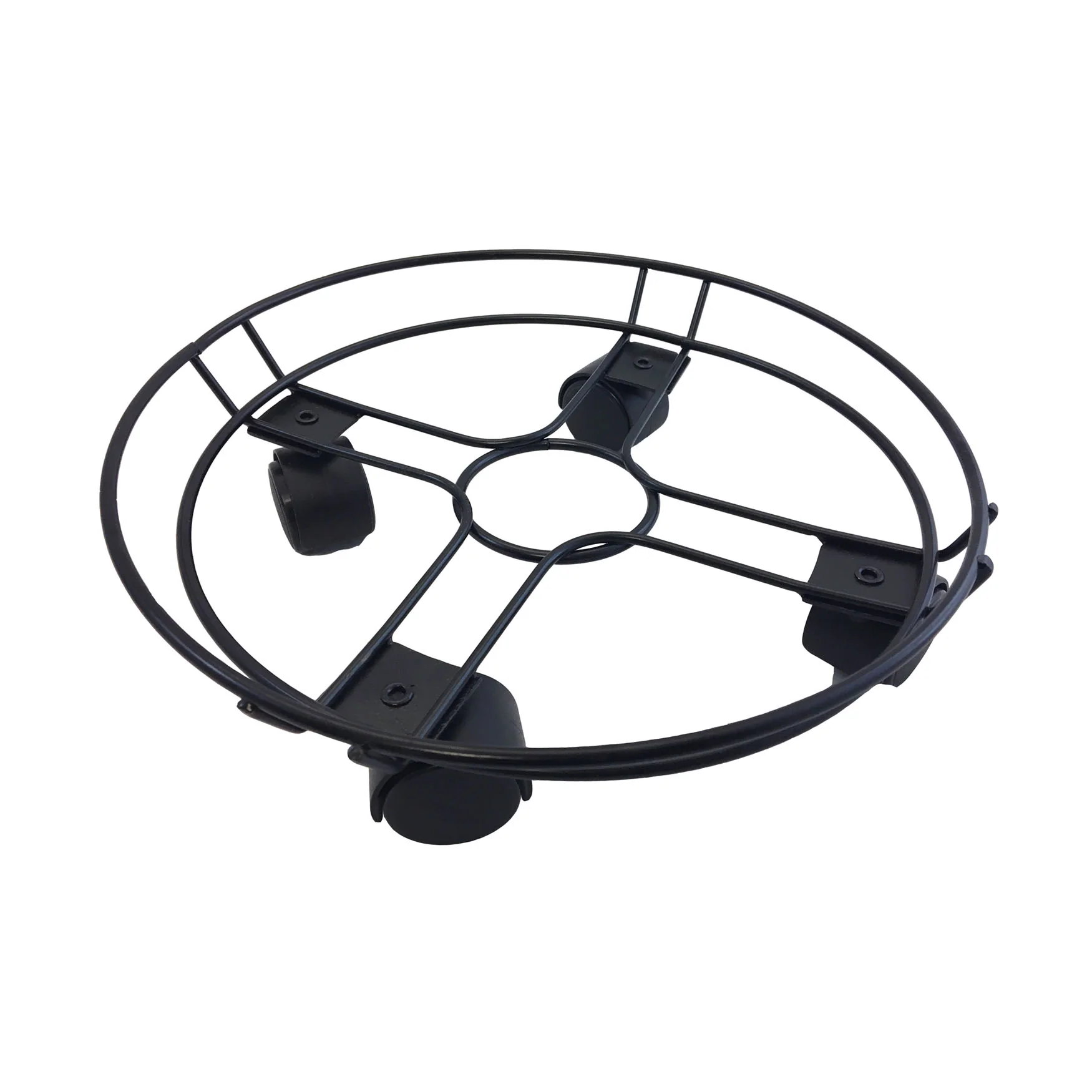 11.8″ Black Round Wire Plant Caddy