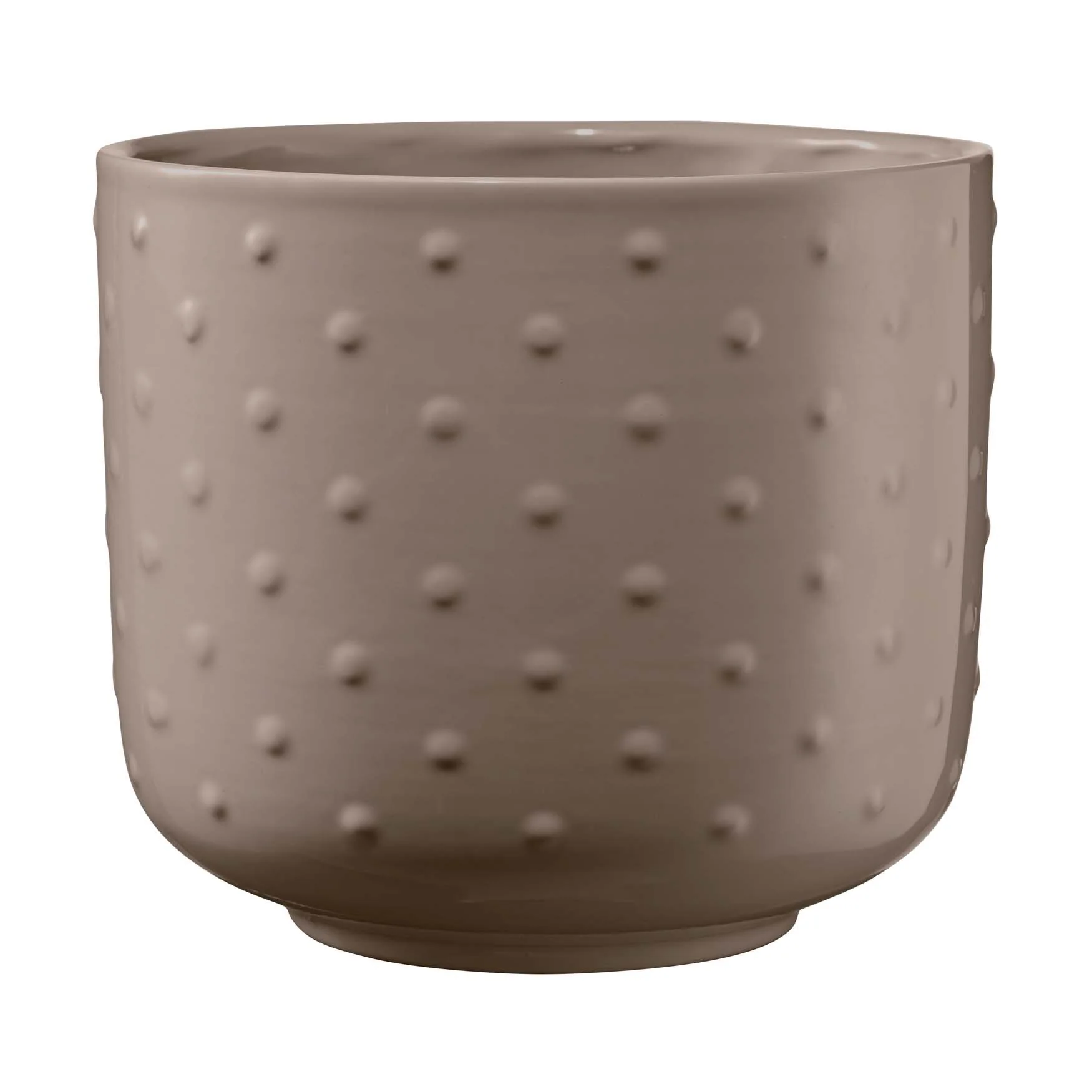 5.1″ Gray Beige Ceramic Baku Pearl Pot