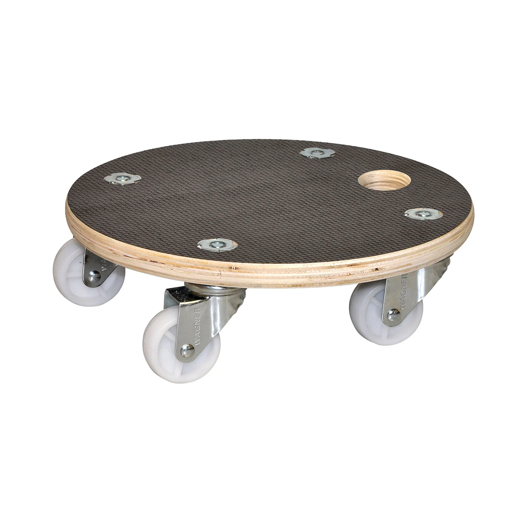 11.4″ Black Round MaxiGrip Plant Caddy