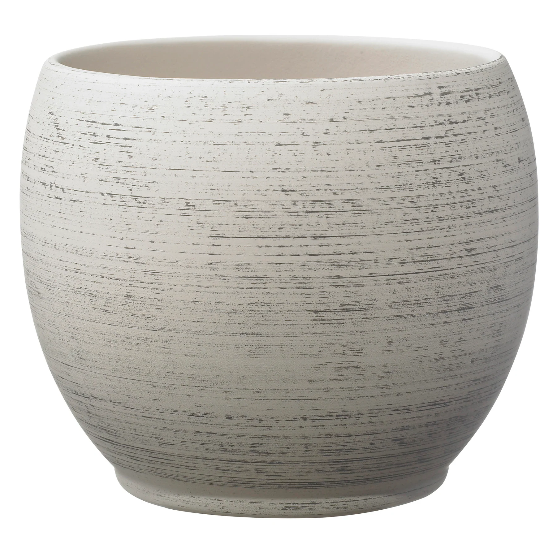 5.9″ Wood Optics Gray Ceramic Alberta Fashion Pot