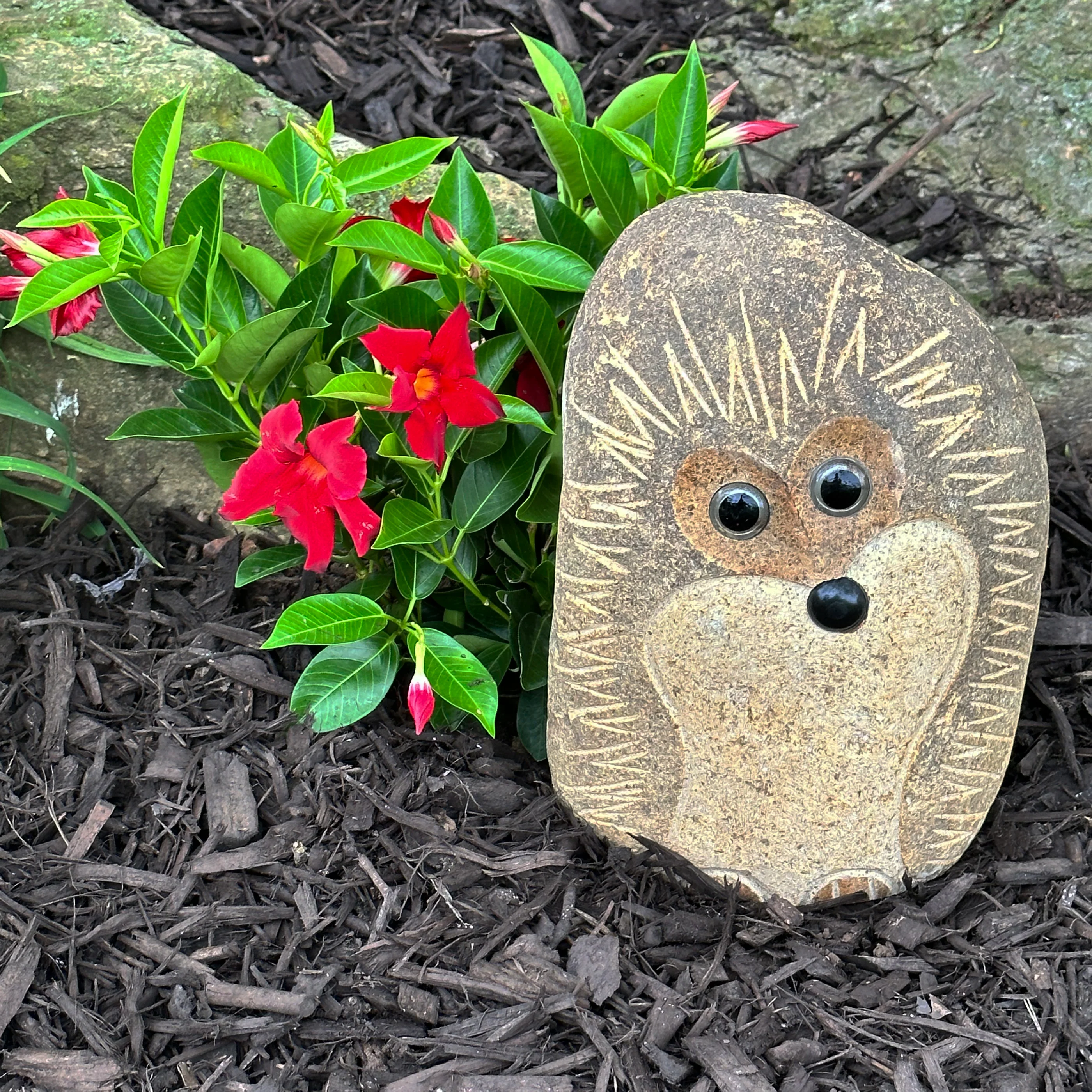 12″ Boulder Standing Hedgehog