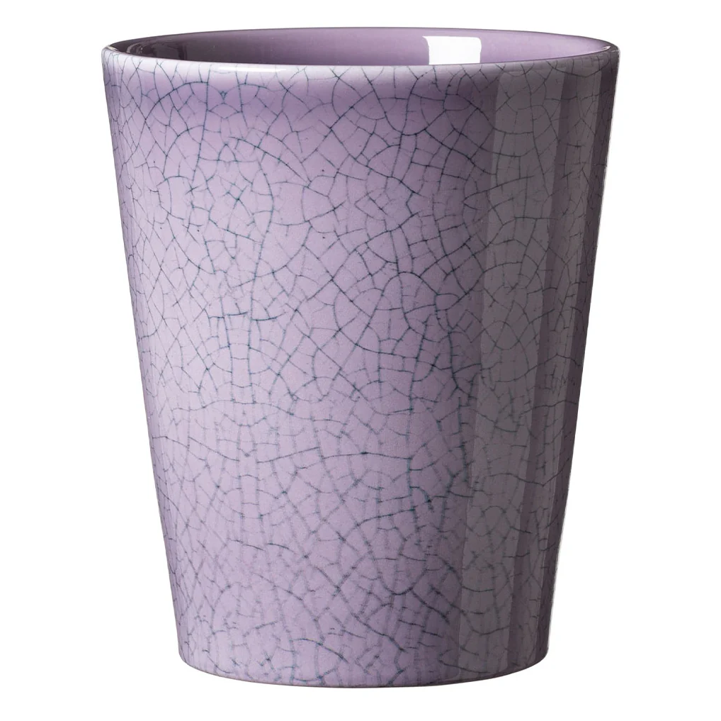 5.9″ Purple Craquele Ceramic Medina Glaze Pot