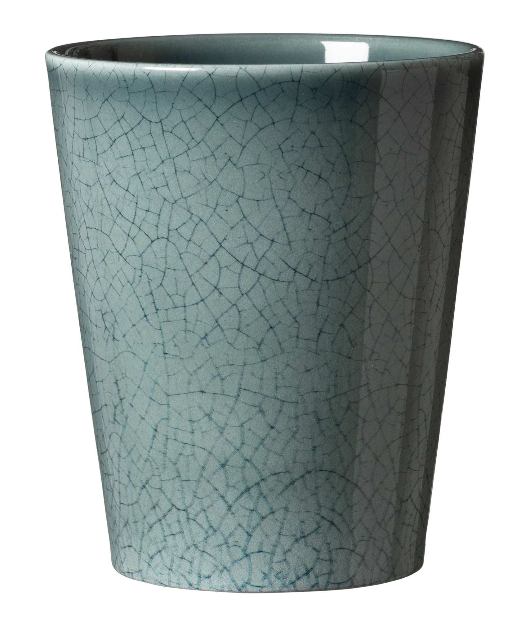 5.9″ Petrol Craquele Ceramic Medina Glaze Pot