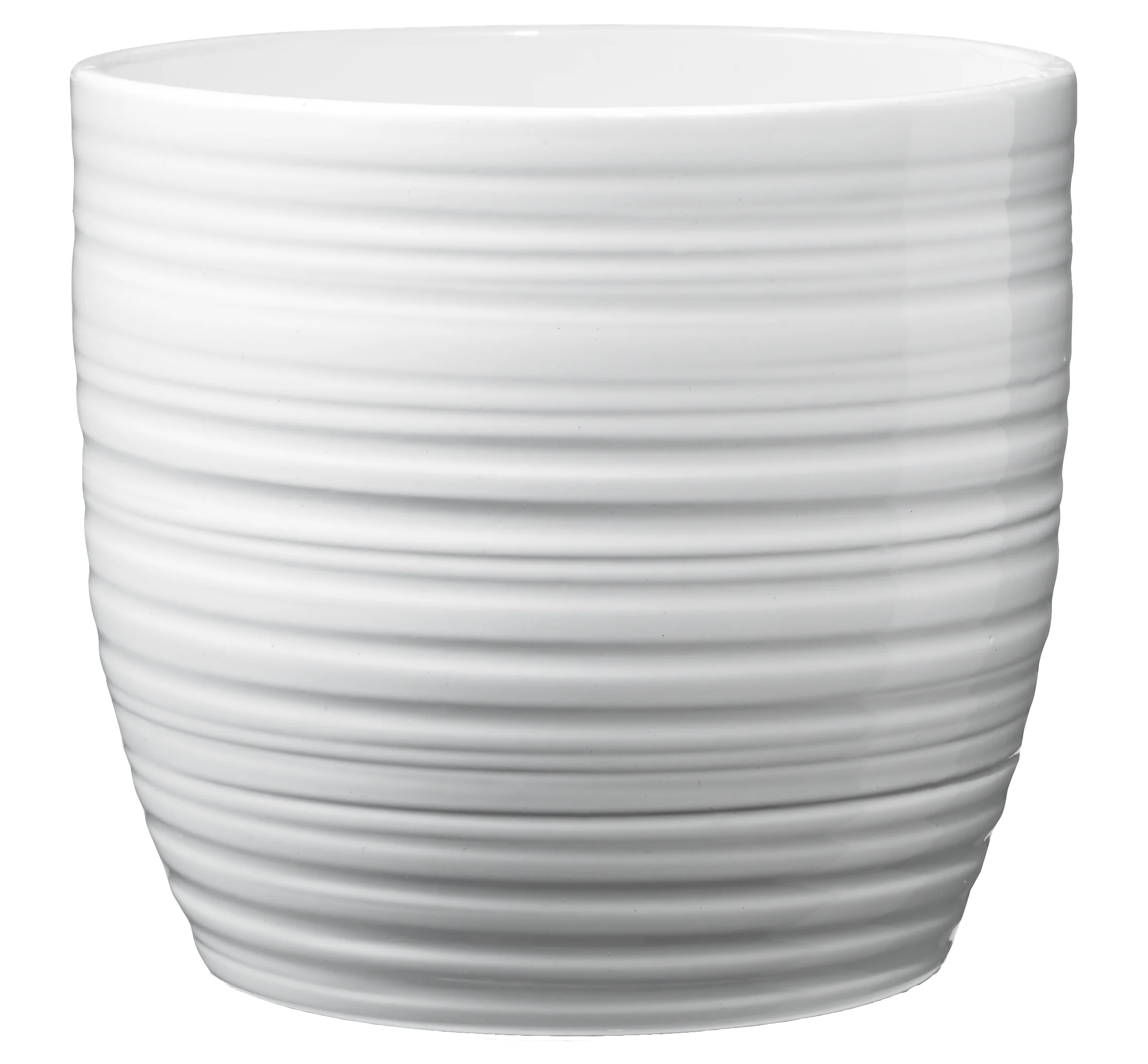 5.1″ Shiny White Ceramic Bergamo Pure Pot