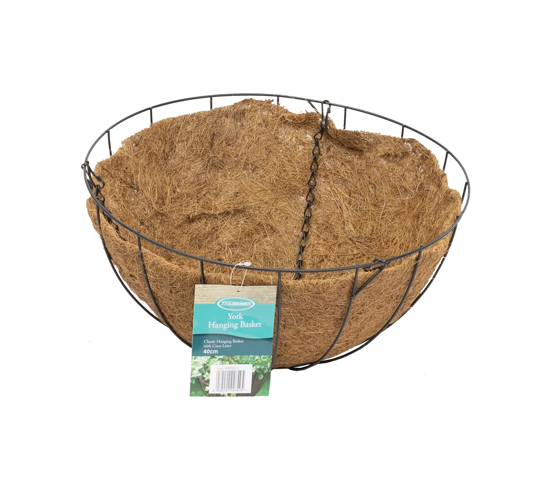 16″ York Deluxe Hanging Basket with Coco Liner