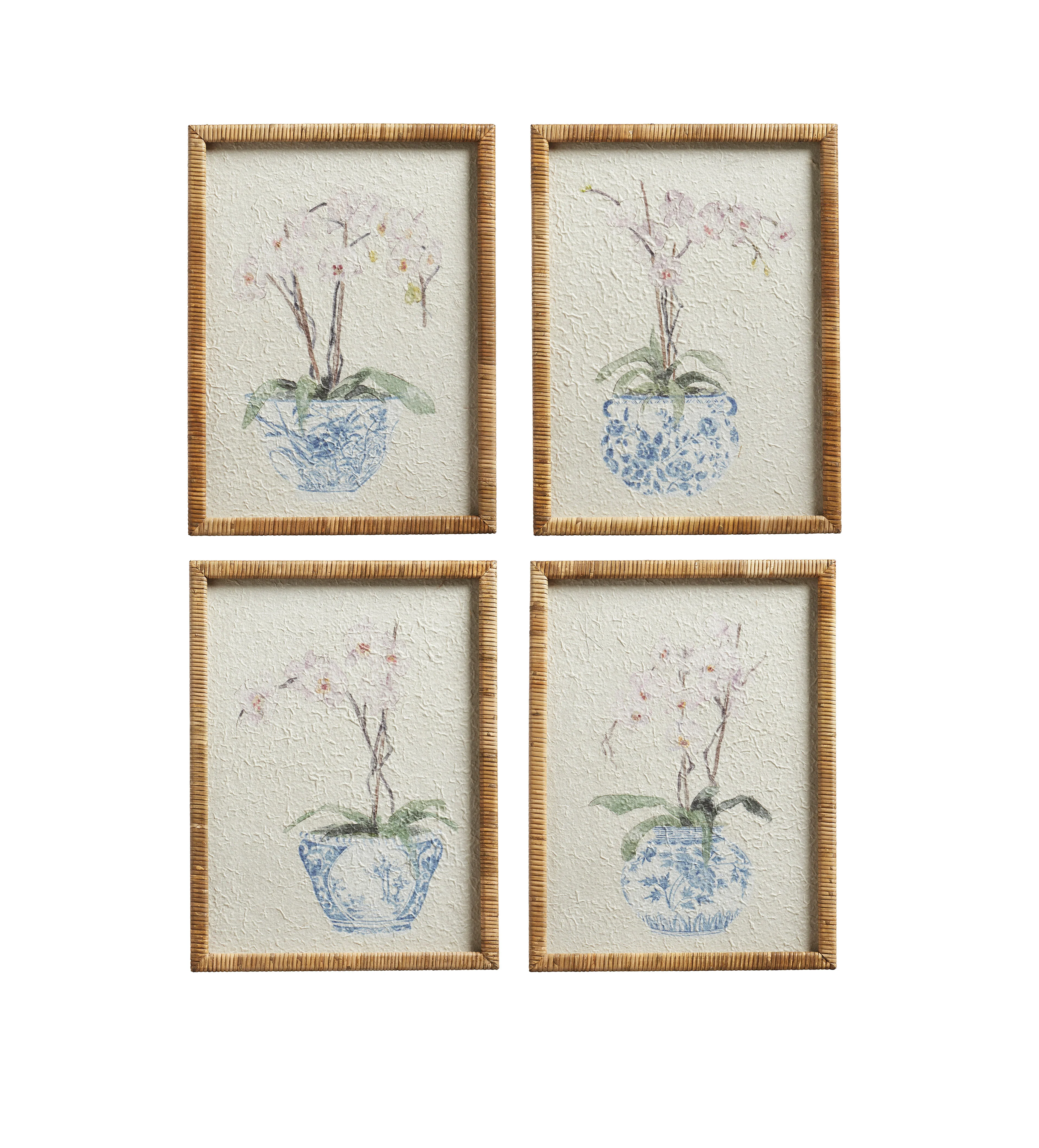 Quartet in Bloom Prints – Set of Four – Multi