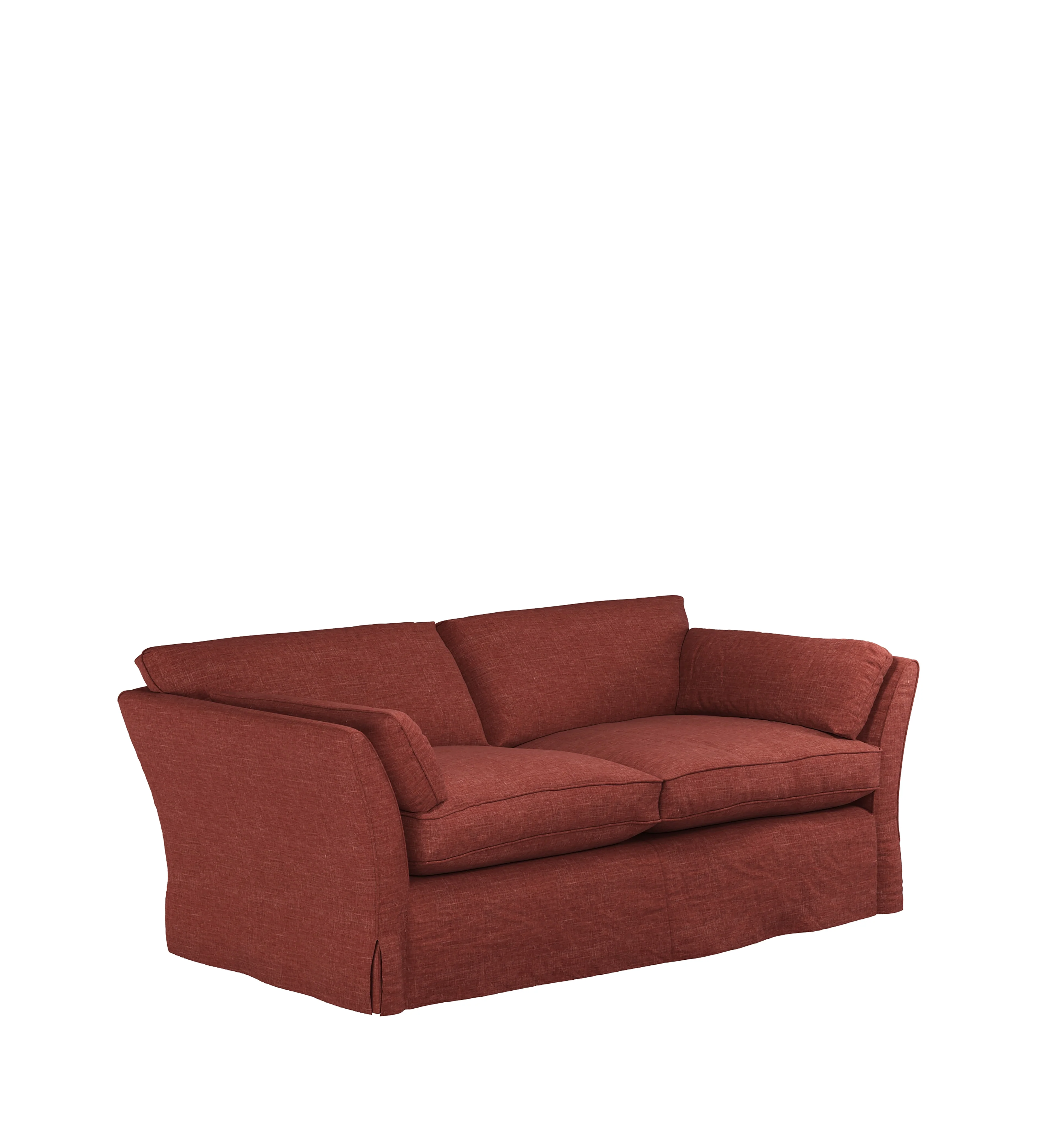 COVER ONLY – Radcliffe Laundered Linen Loose Cover for 3-Seater Sofa – Terra