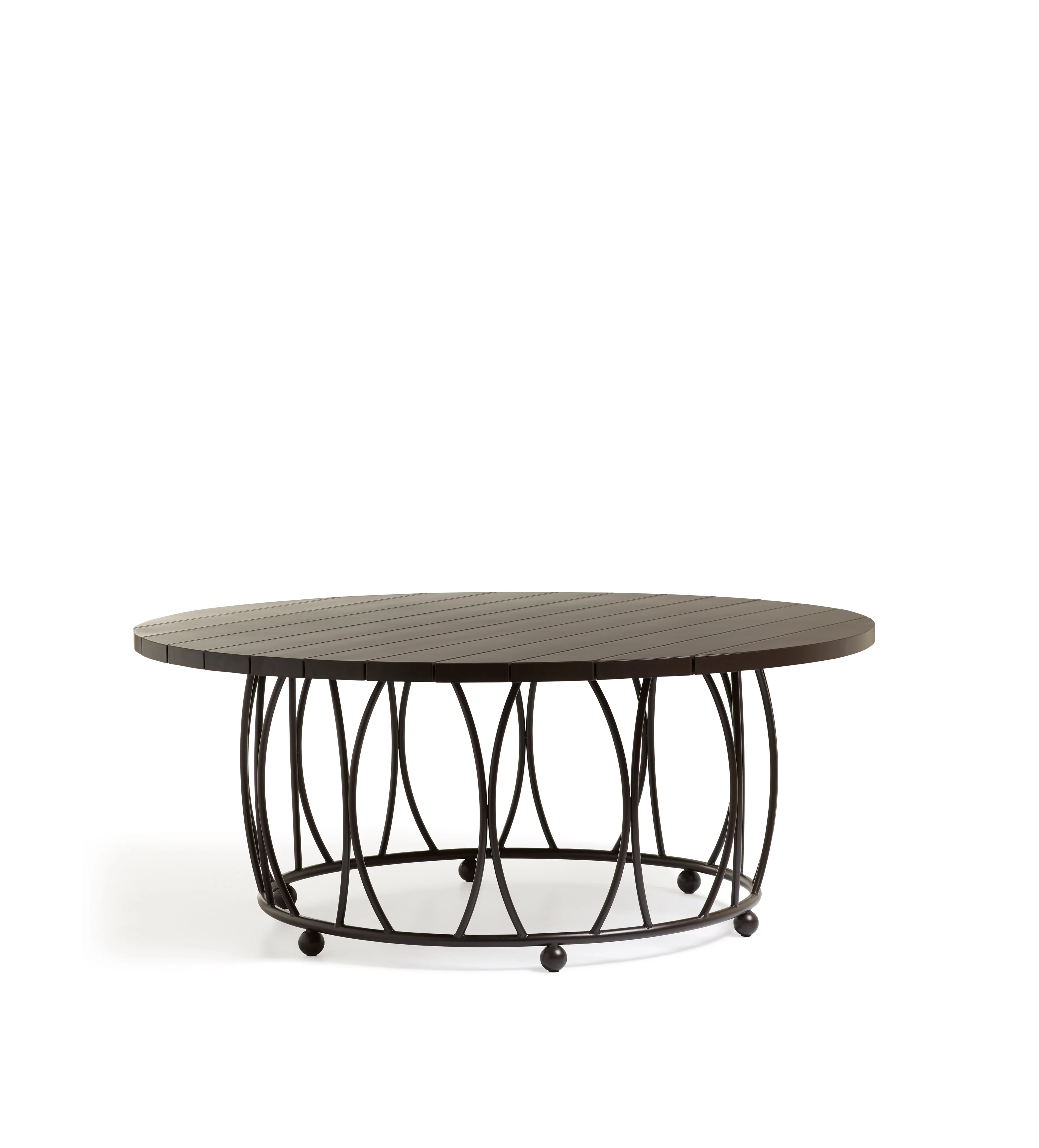 Rametto Garden Dining Table – Ebony/Brown