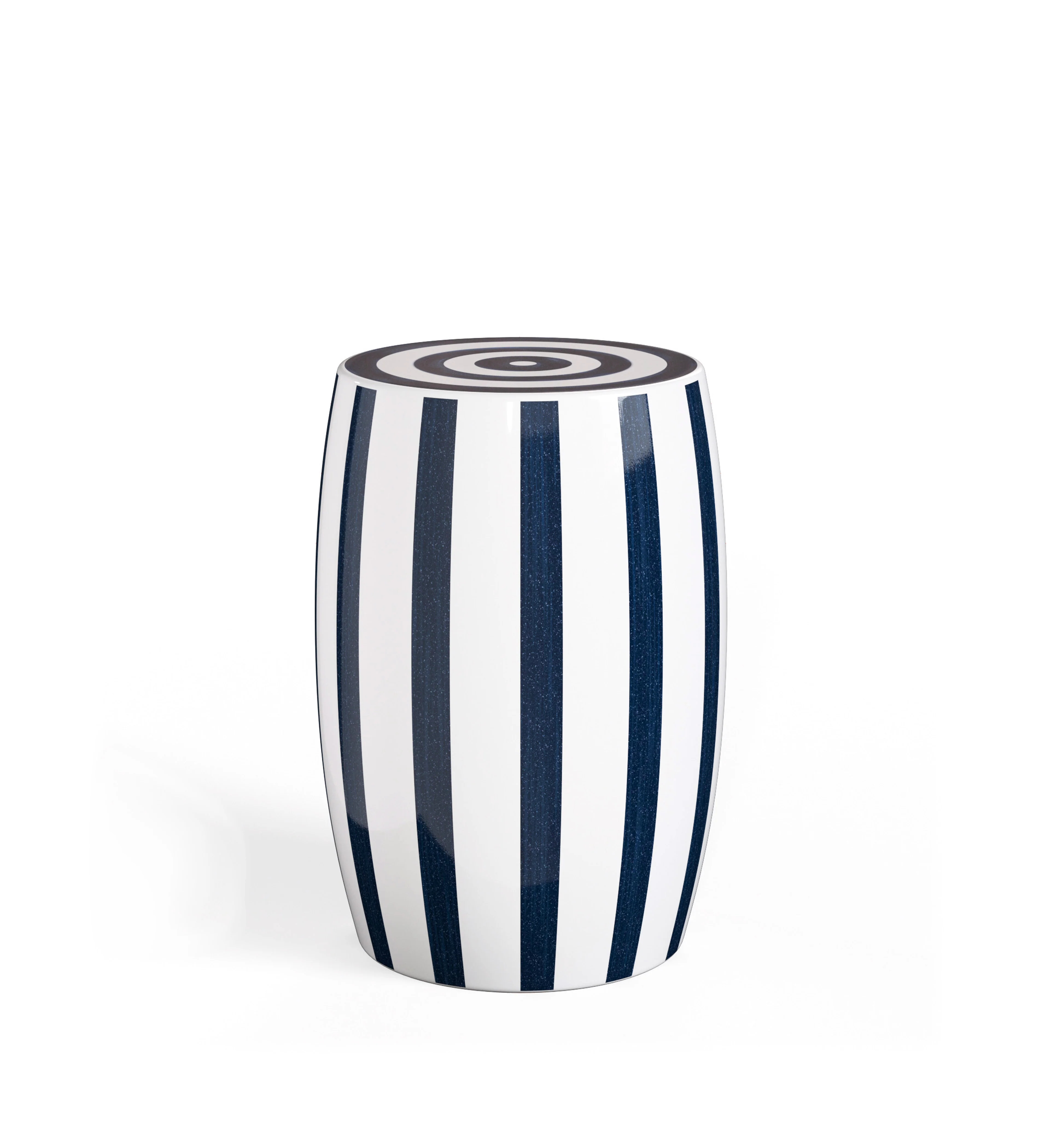Rander Ceramic Stool – Sapphire/White