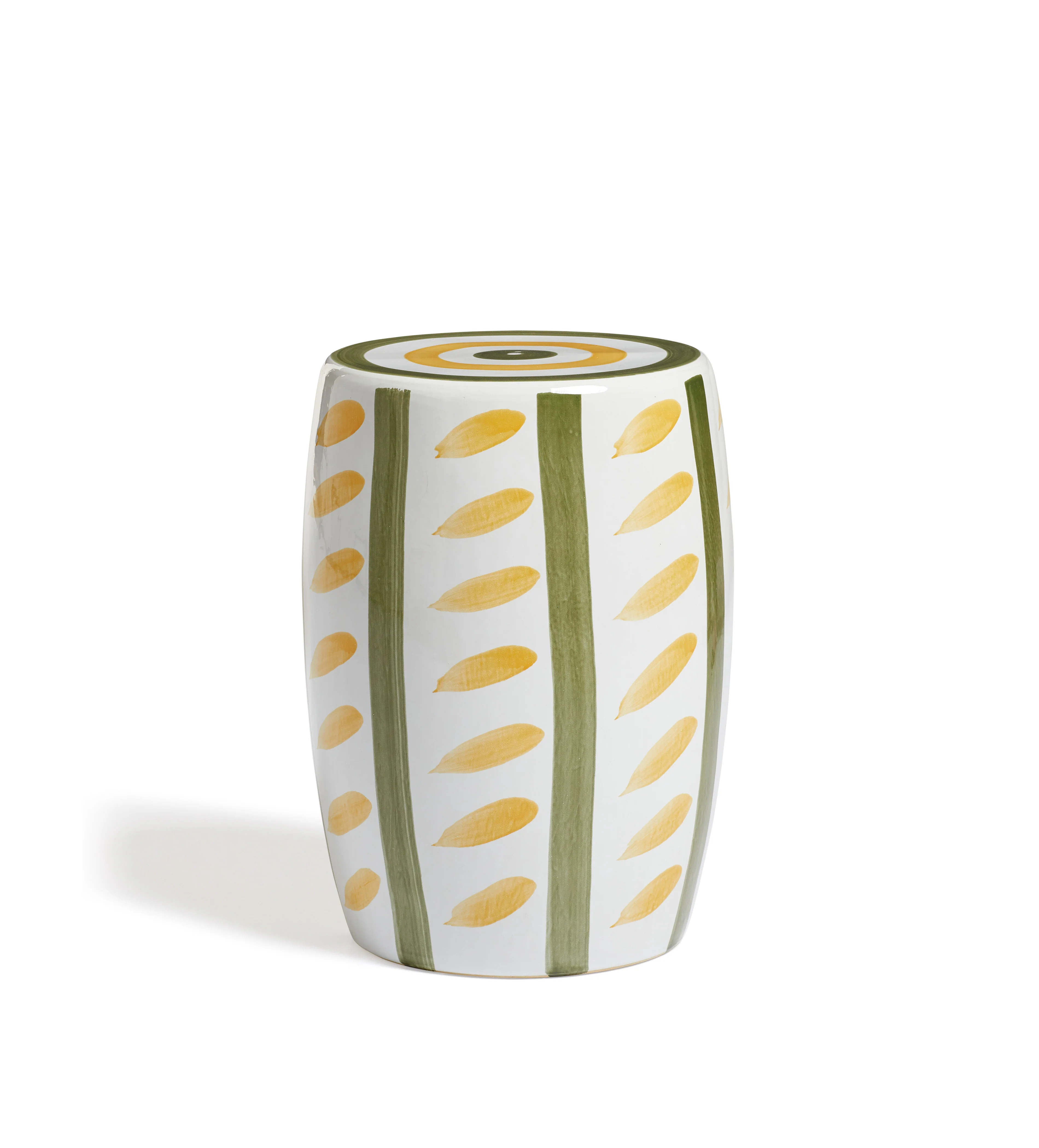 Rander Ceramic Stool – Spruce/Yellow