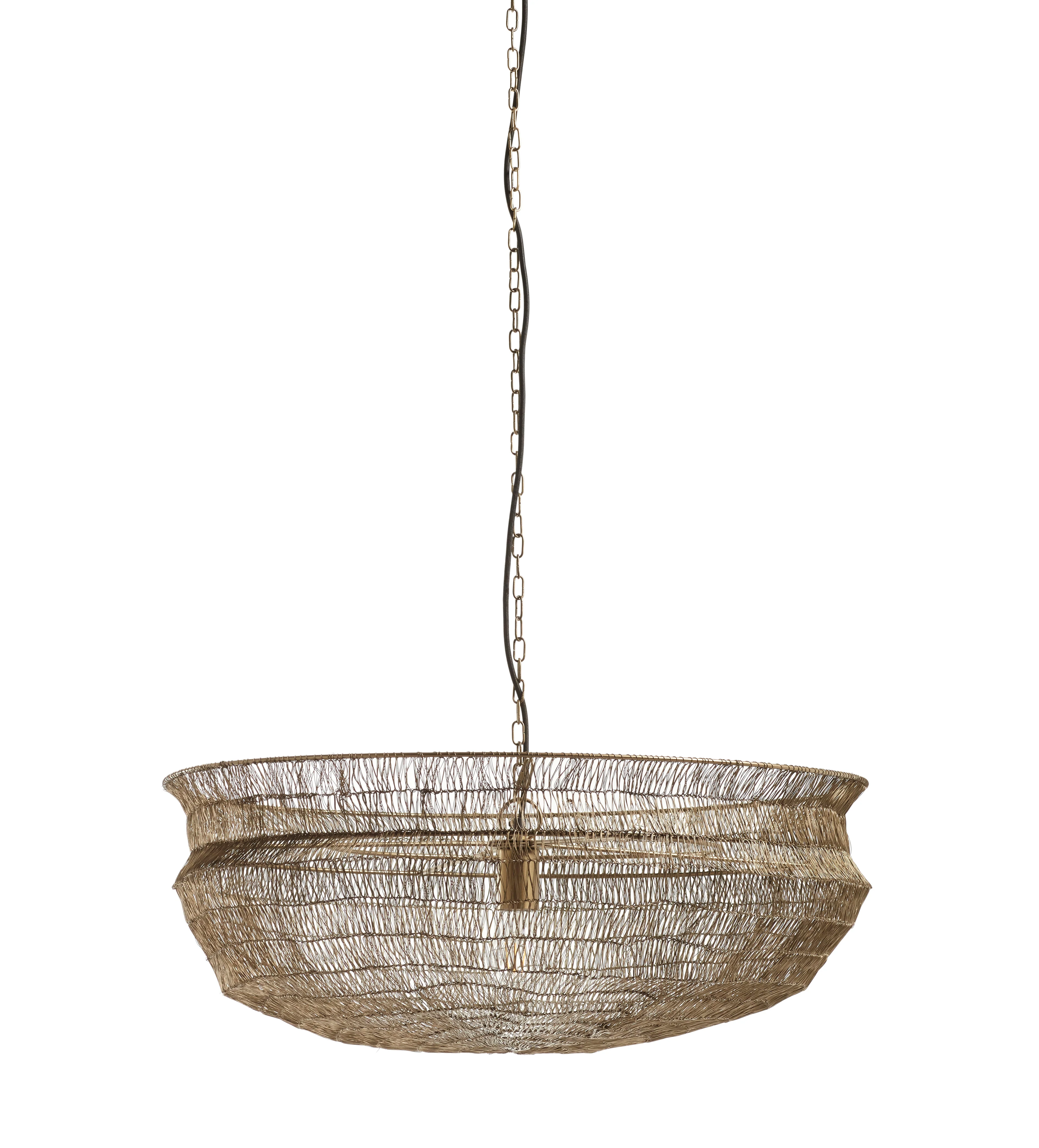 Raye Iron Pendant Light – Antique Brass