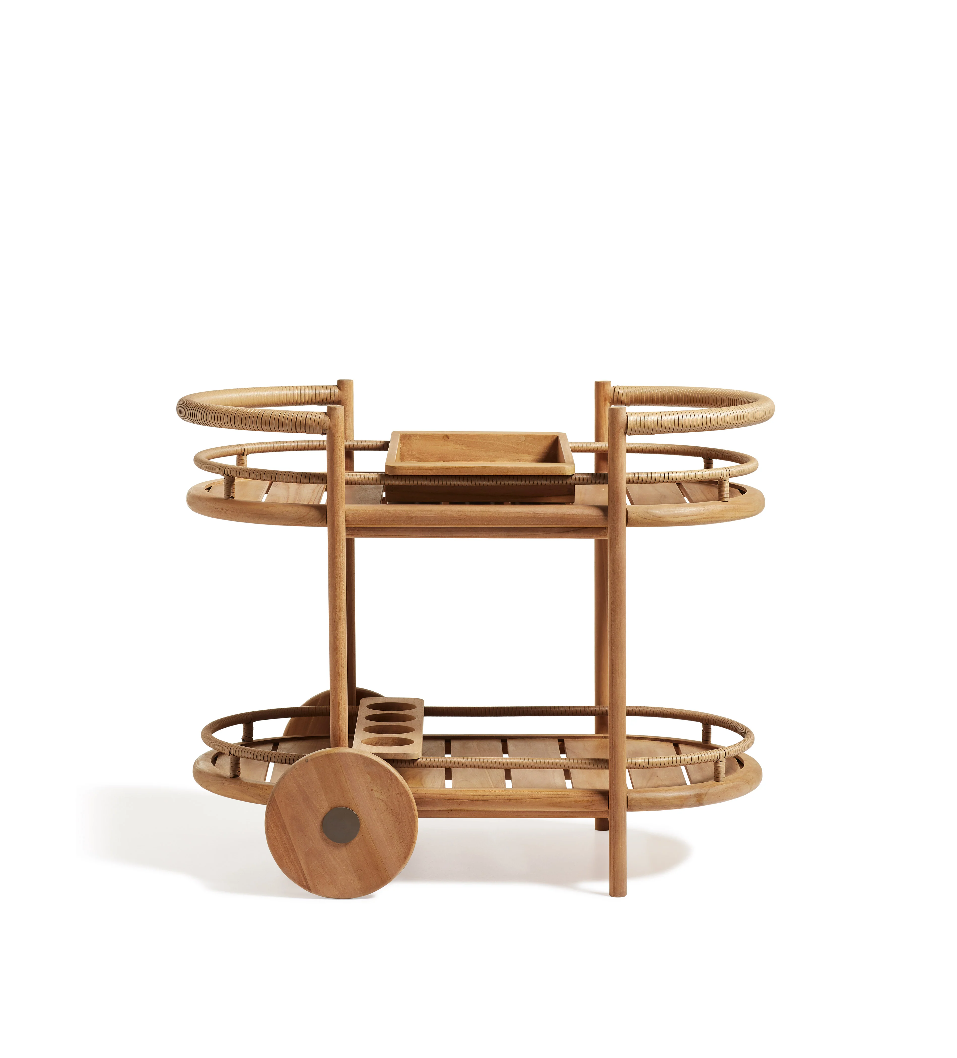 Raymond Drinks Trolley – Natural Teak