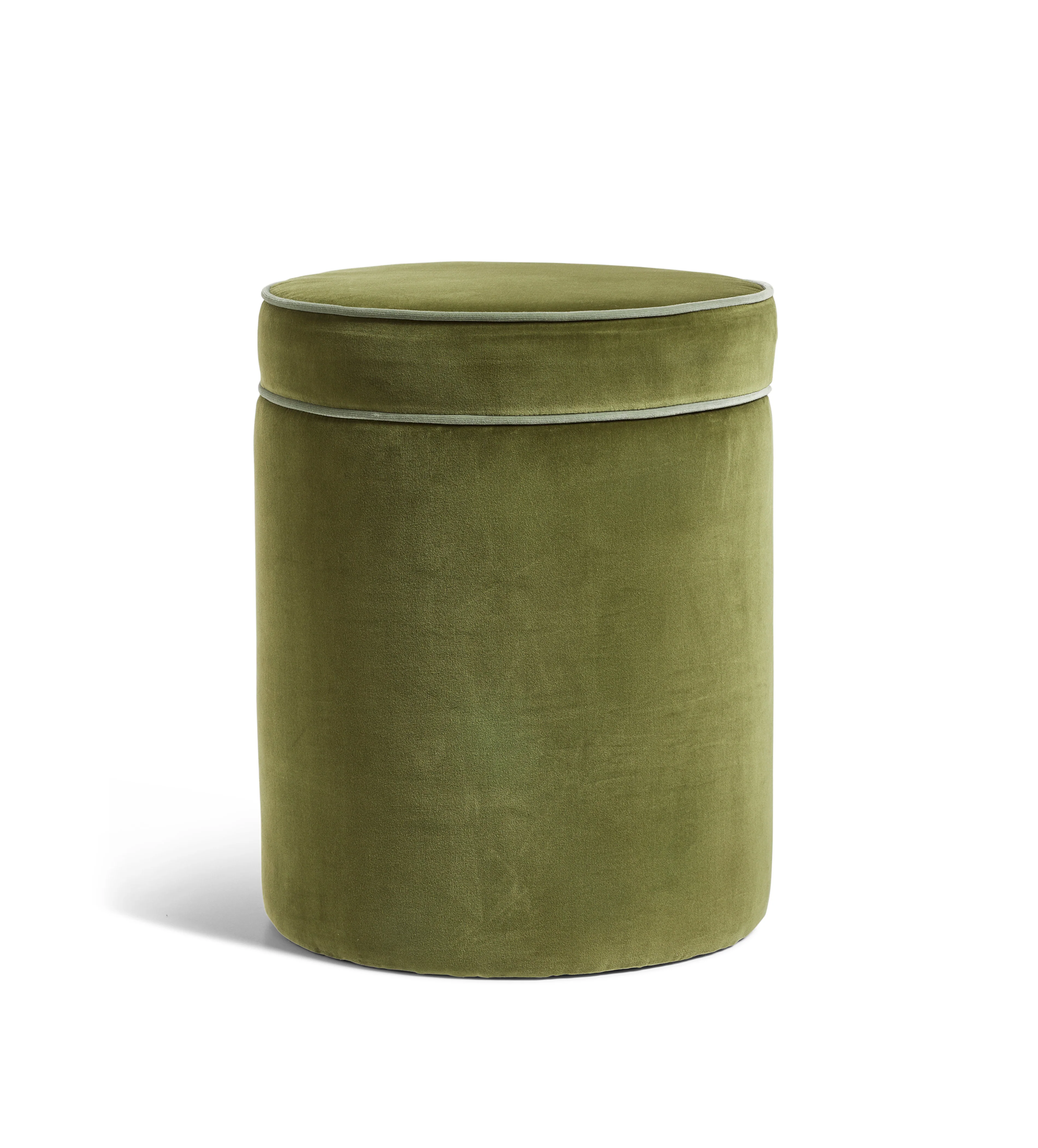 Samena Velvet Ottoman – Spruce