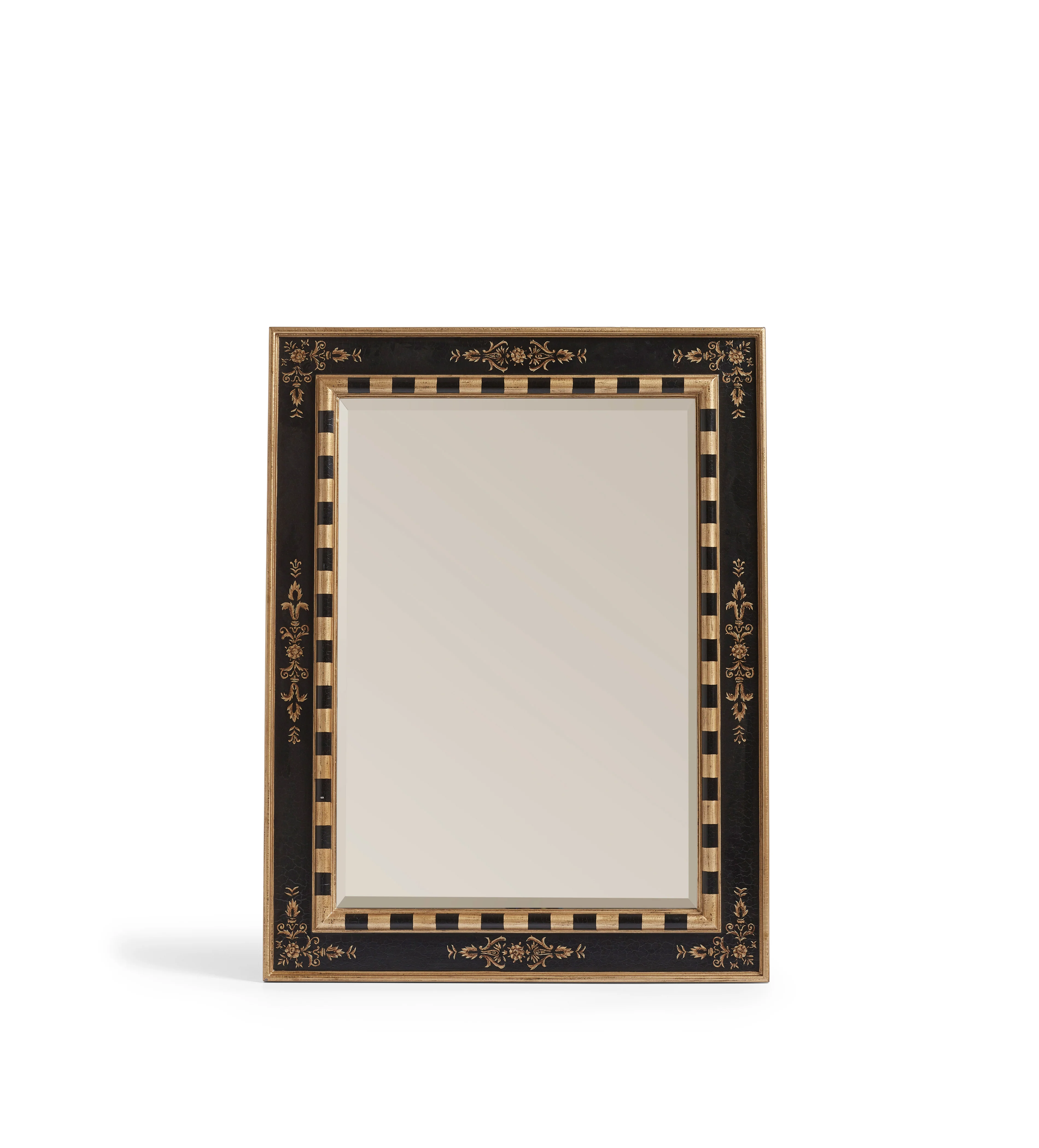 Seema Mirror – Black/Antique Gold