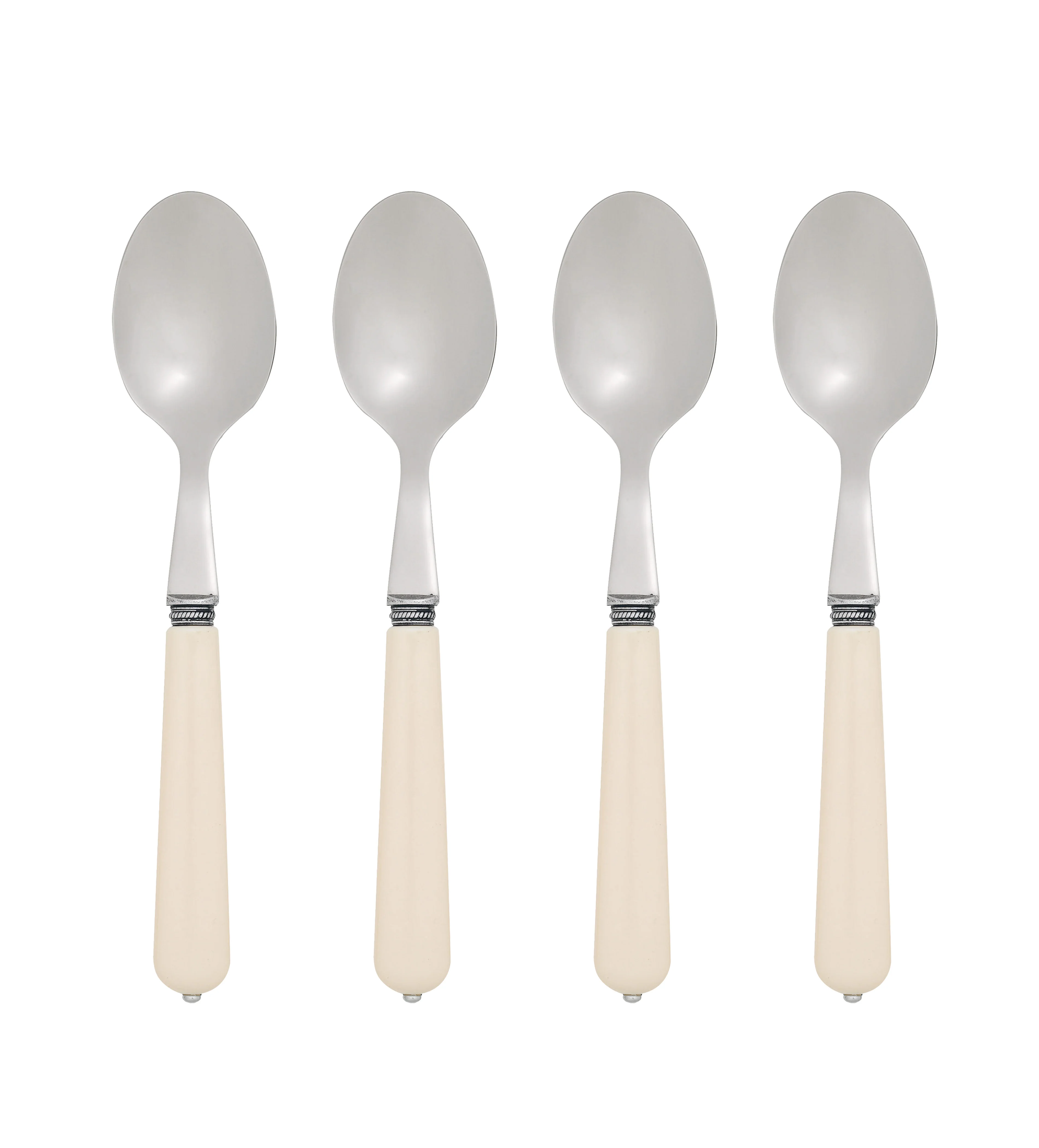 Serving Spoons – Set of Four – Ivory