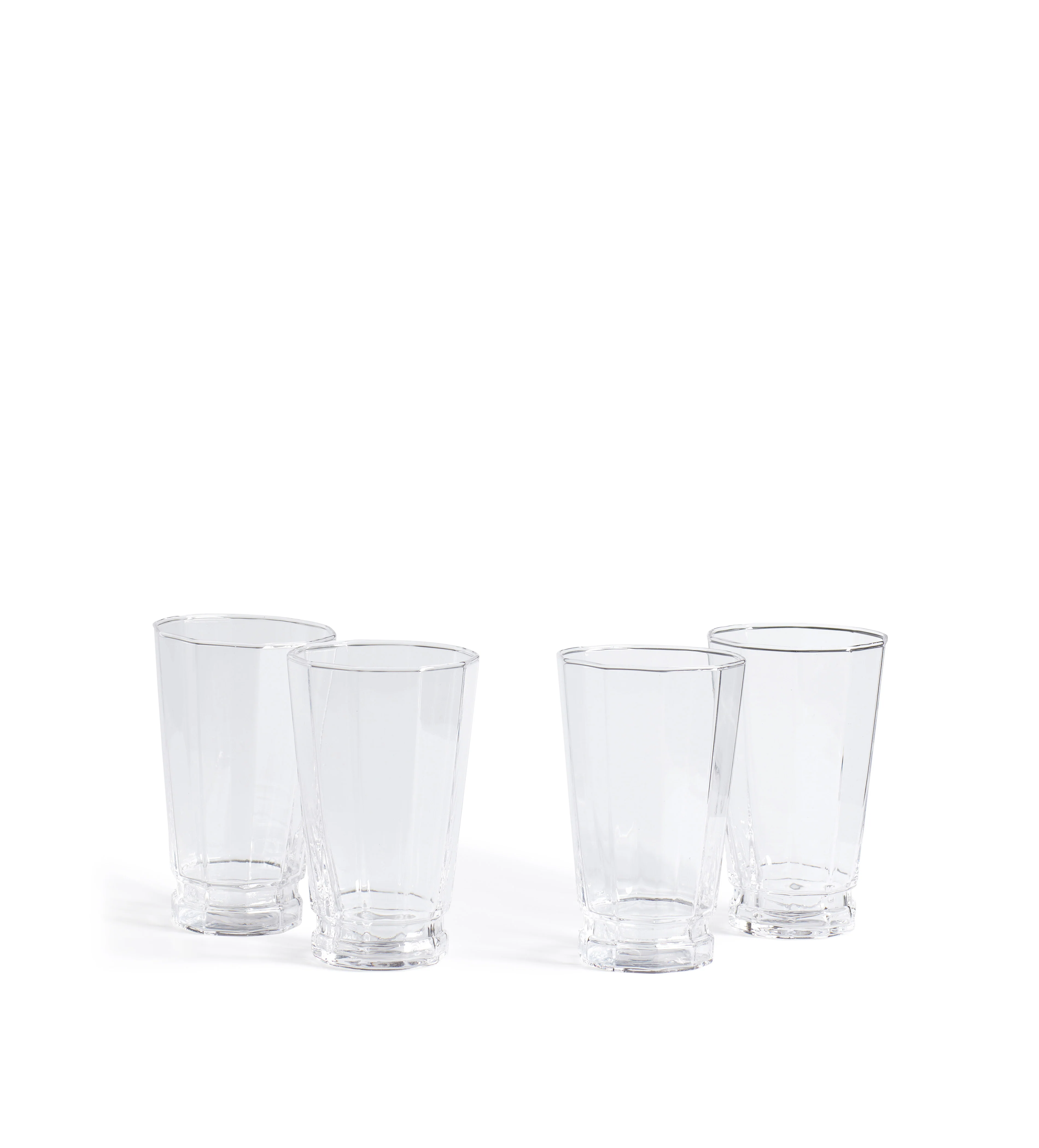Gideon Tall Tumblers – Set of Four – Clear