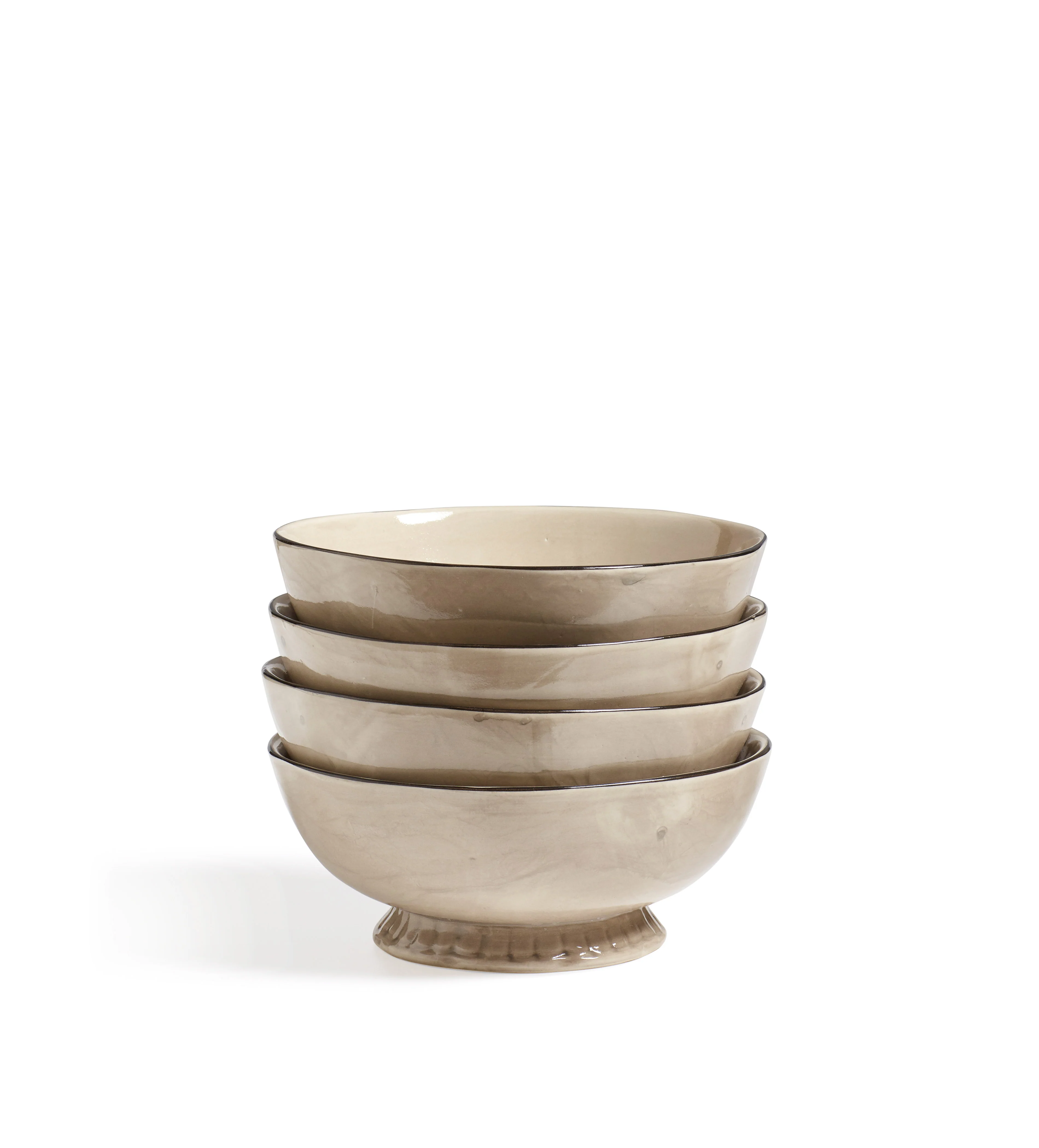 Winslow Bowls – Set of Four – Dove Grey