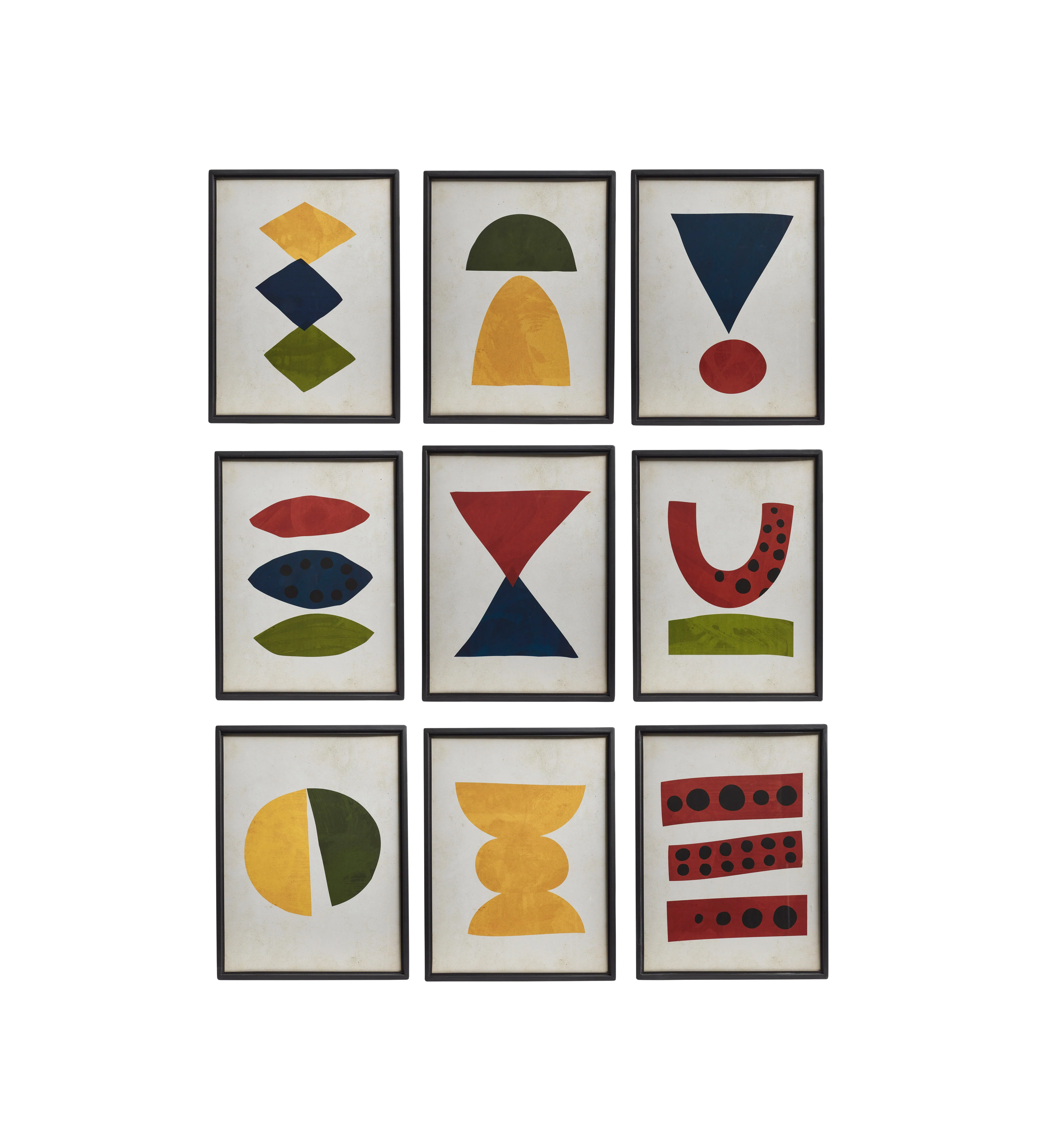 Meleni Prints – Set of Nine – Polychromatic