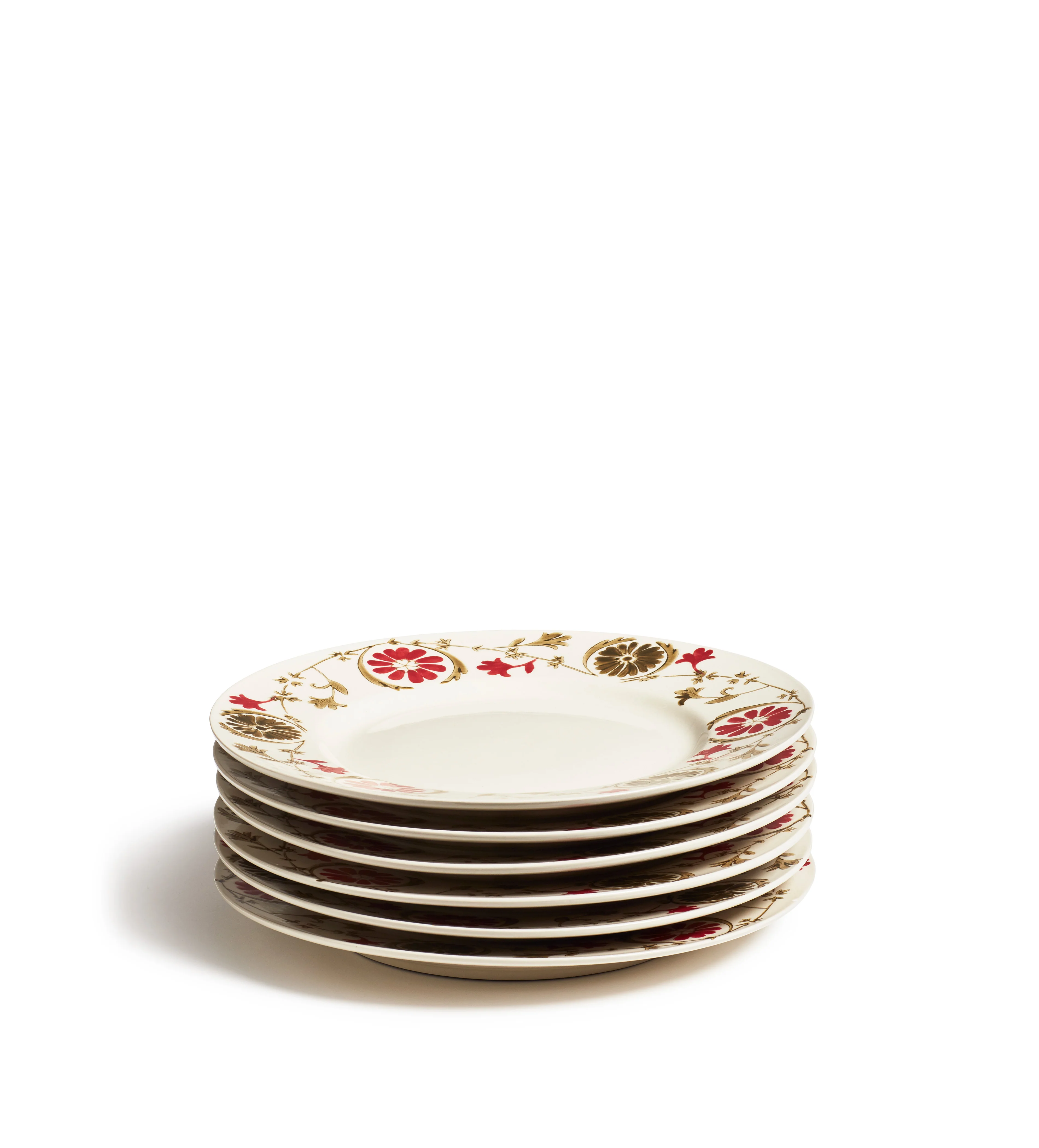 Sheki Dinner Plates – Set of Six – Olive