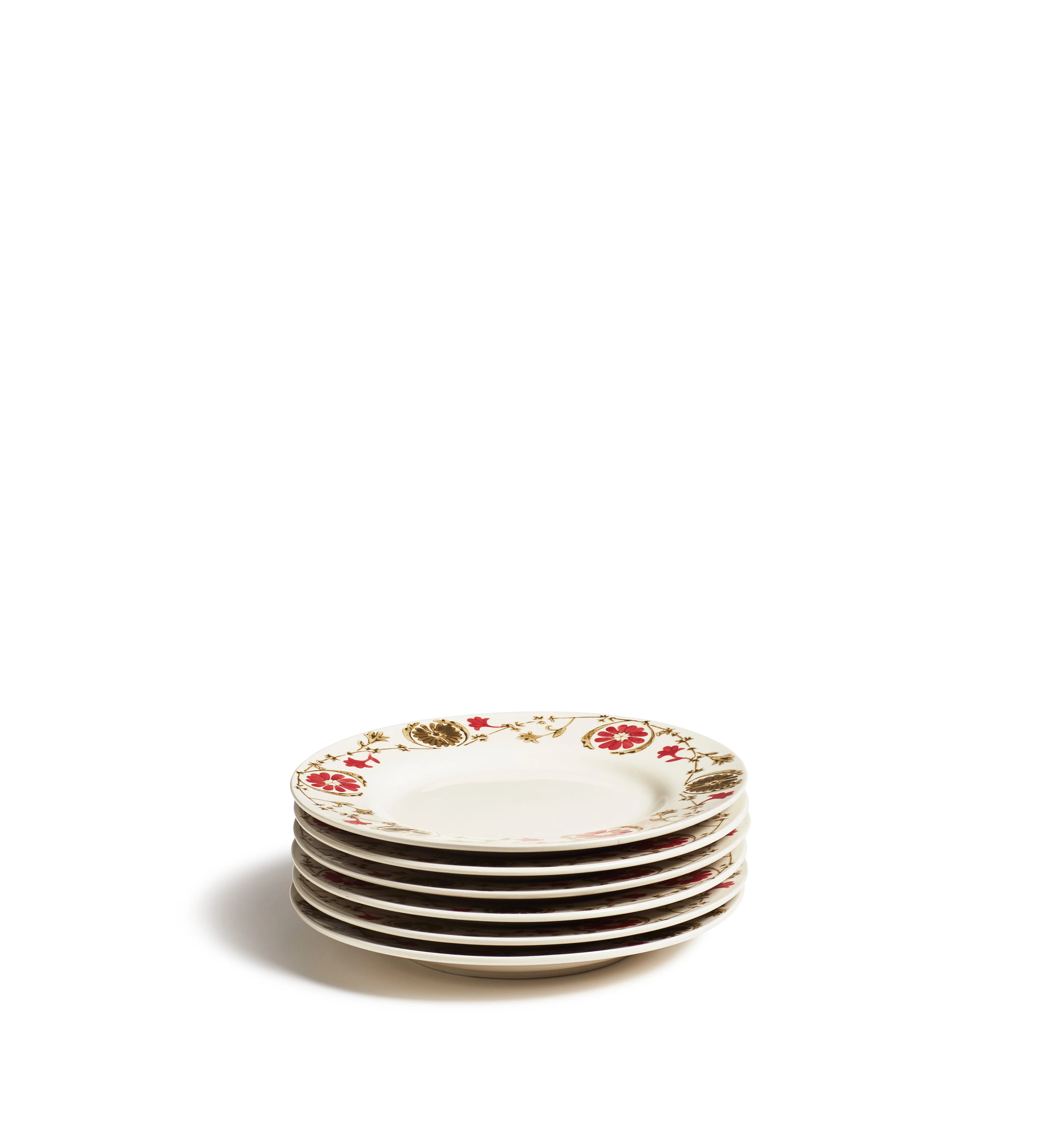 Sheki Side Plates – Set of Six – Olive
