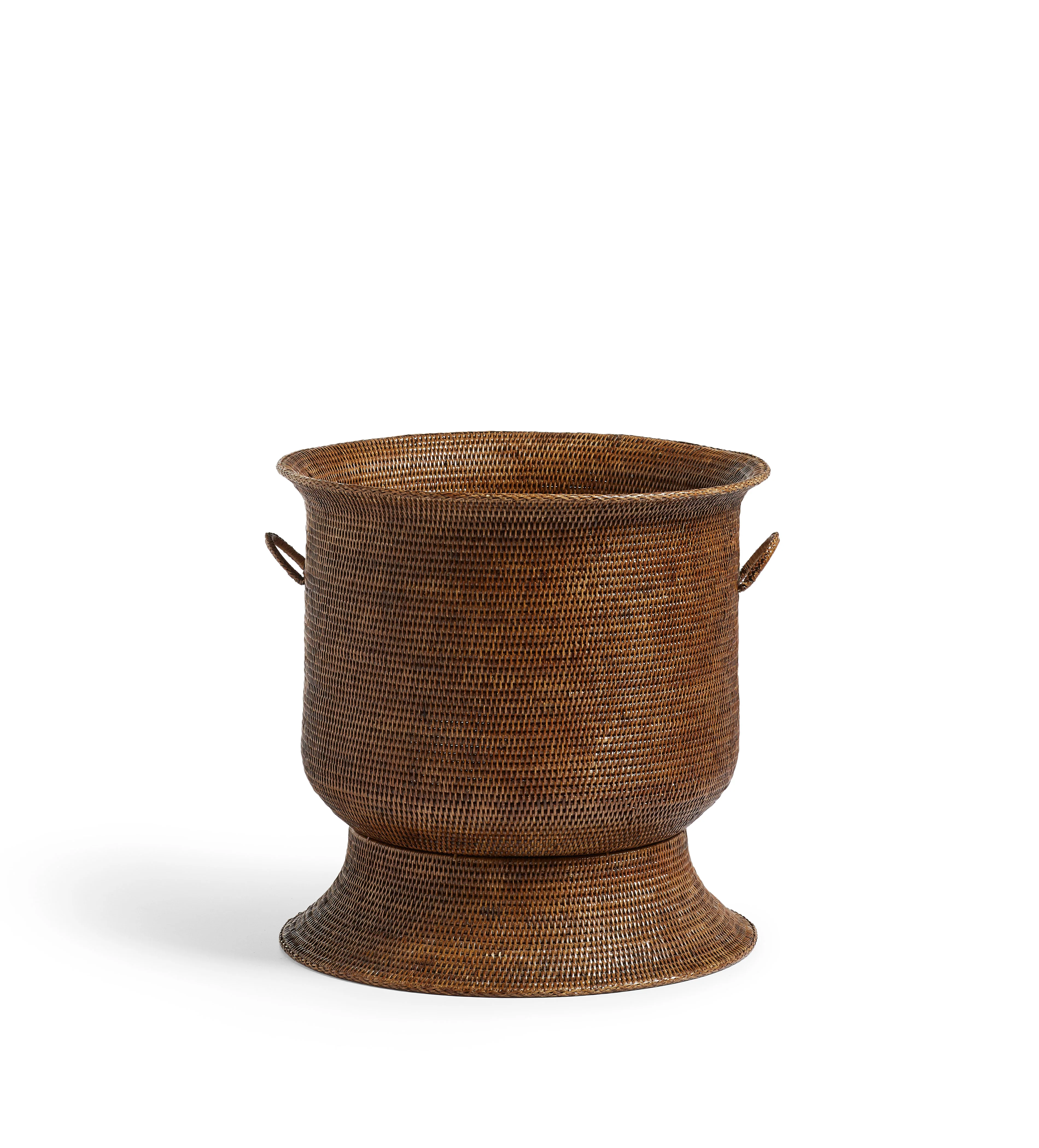 Wildside Short Urn Planter – Antique Brown