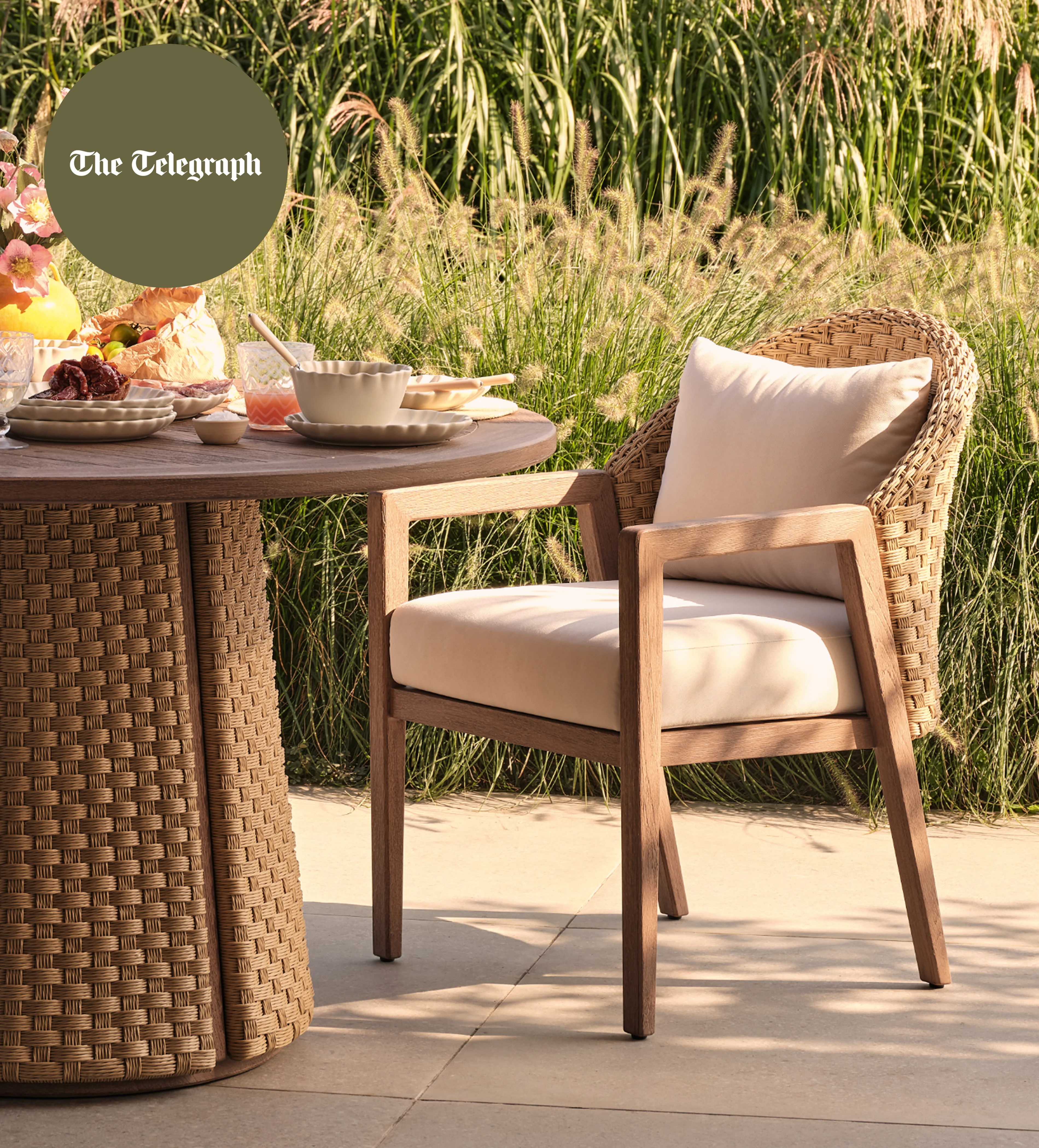 Shorwell Garden Dining Chair – Natural Teak