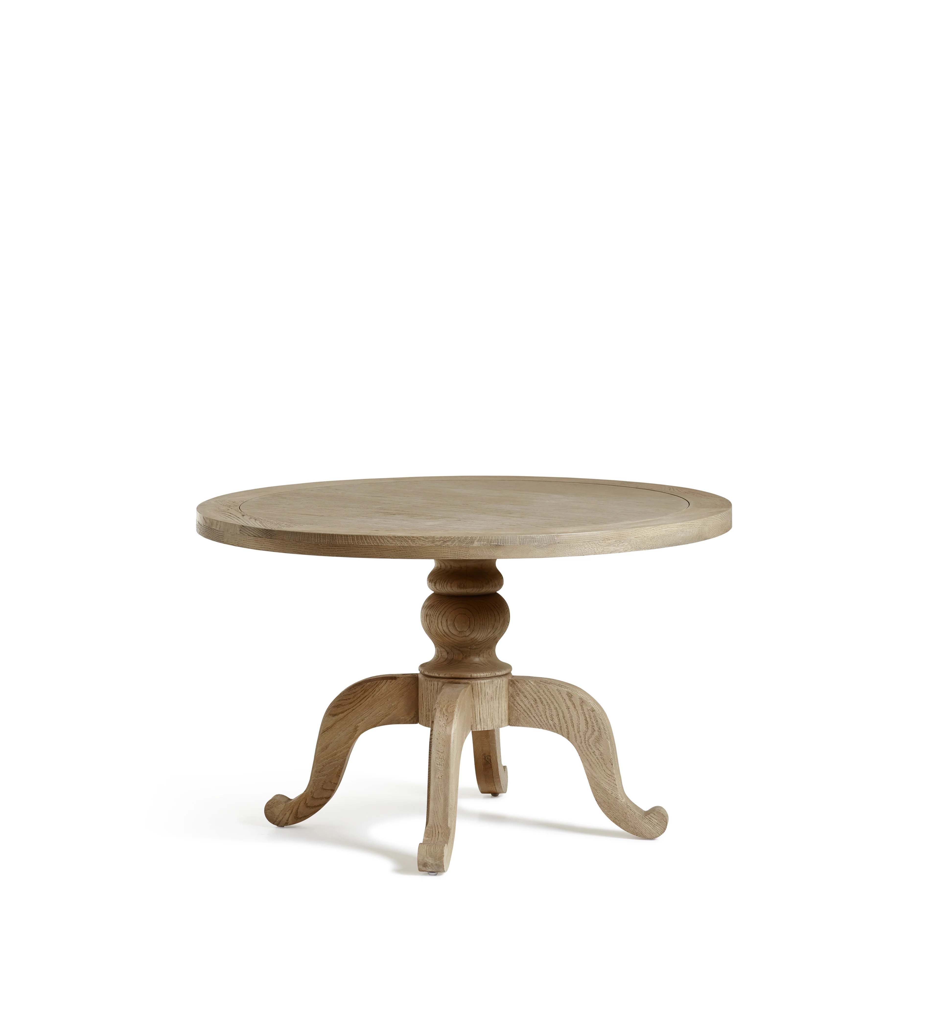 Arthur Round Dining Table – Small – Weathered Oak